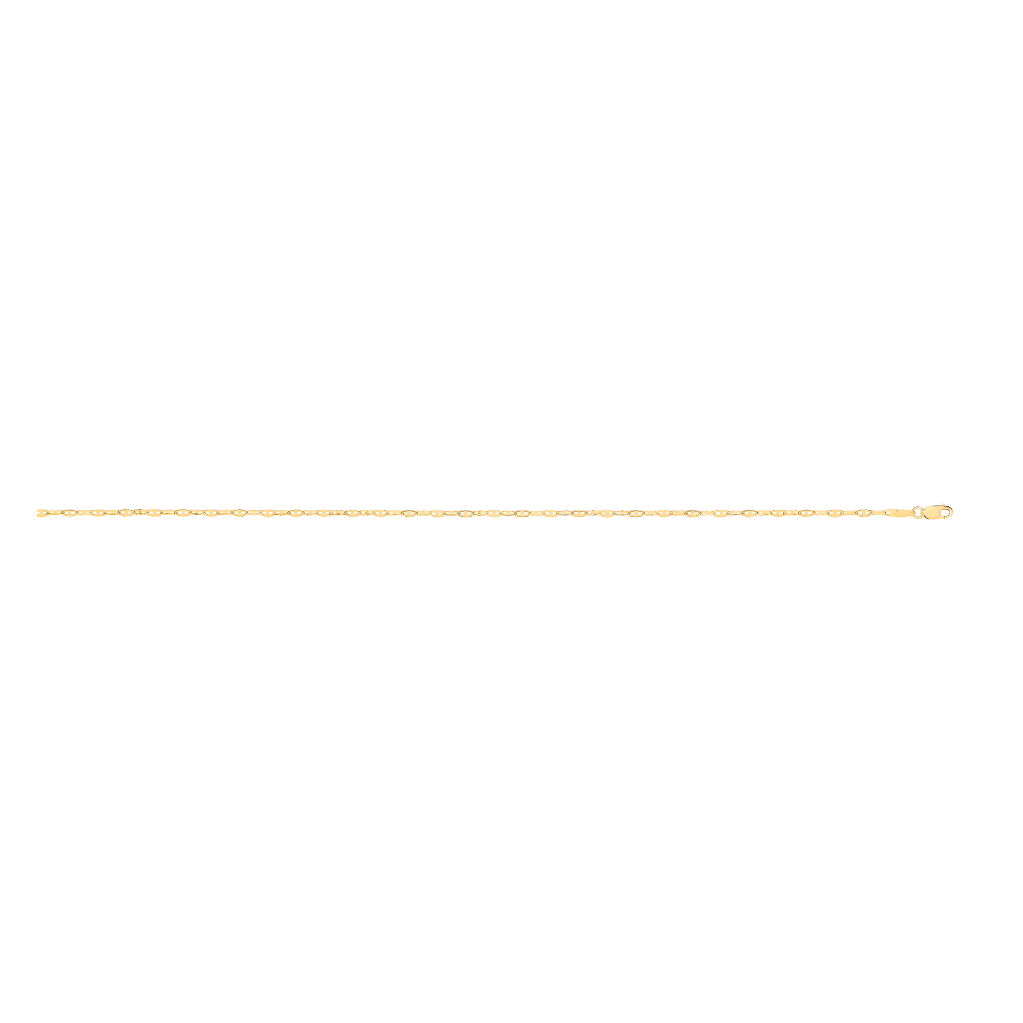 G Hollow Shiny Anchor 2.2mm Chain - Add Sizing - Precise Jewellers