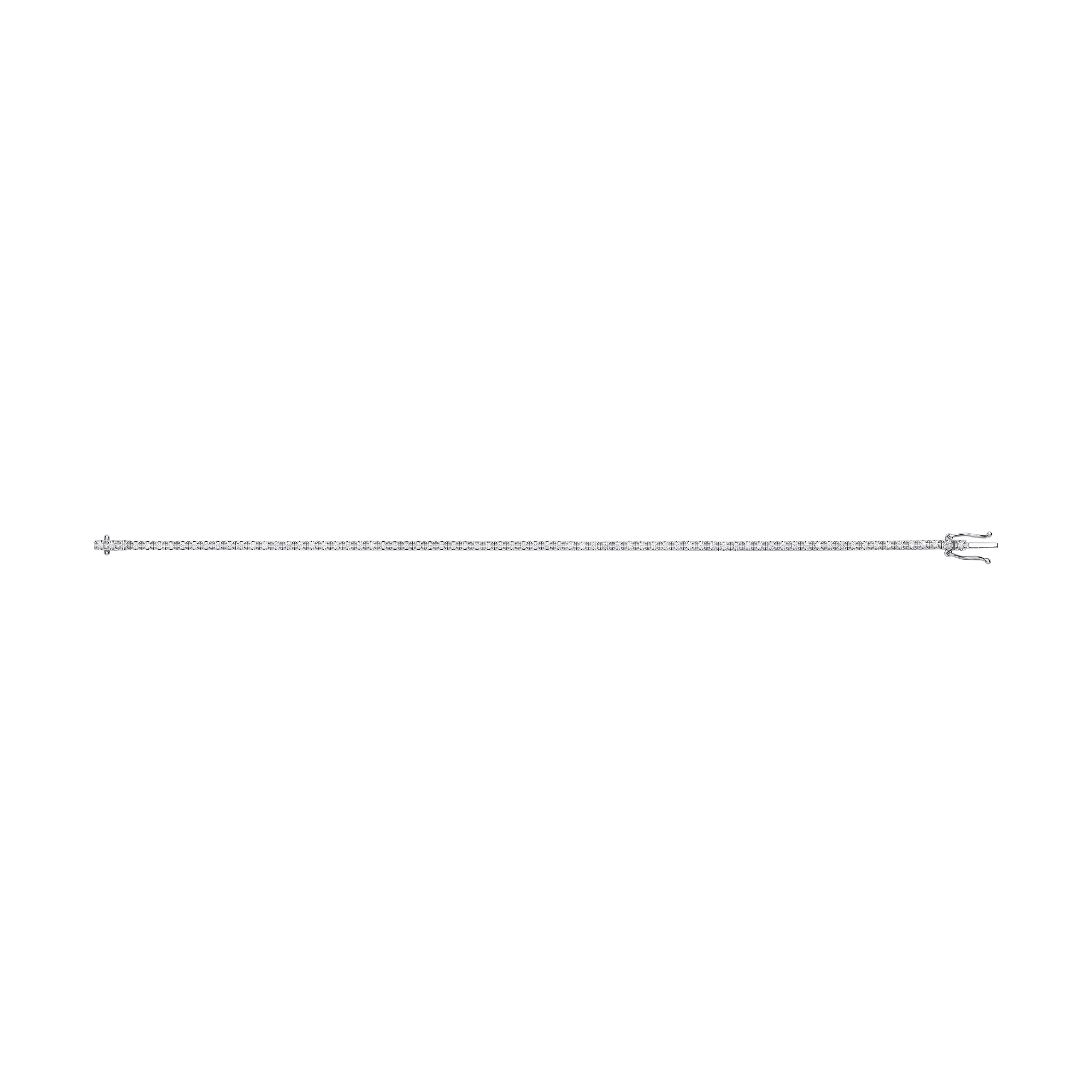 18ct illusion Set 0.75ct tennis bracelet - Precise Jewellers