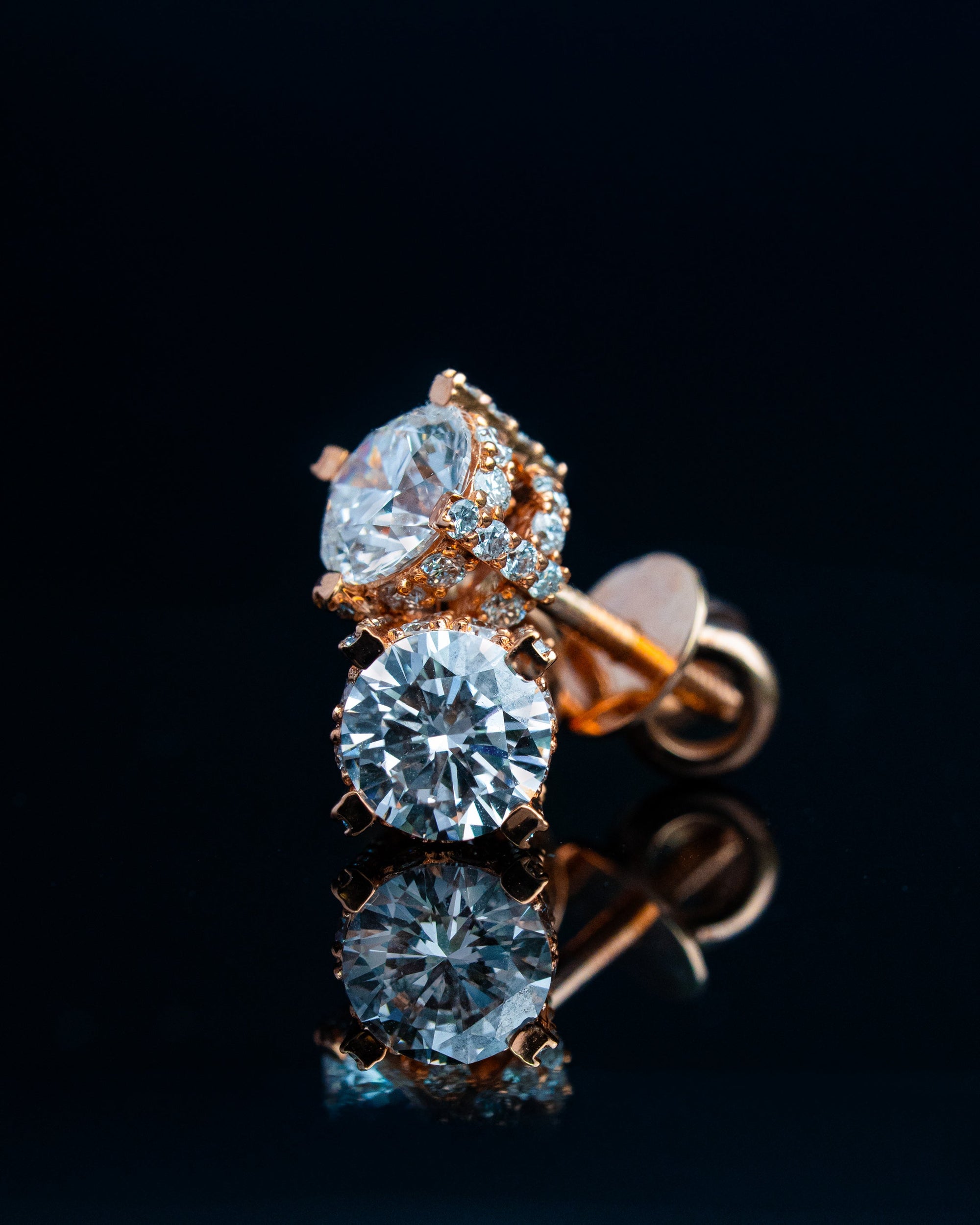 1ct DIAMOND STUD EARRINGS - Precise Jewellers