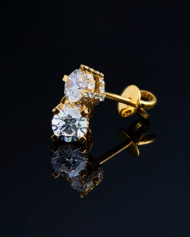 1ct DIAMONDS STUD EARRINGS - Precise Jewellers