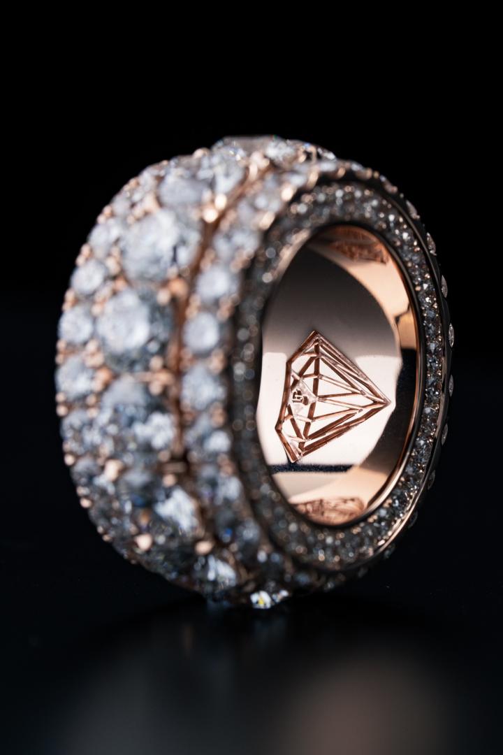 9ct Gold Eternity Ring with 13.8ct Lab - Grown VVS Diamonds - Precise Jewellers