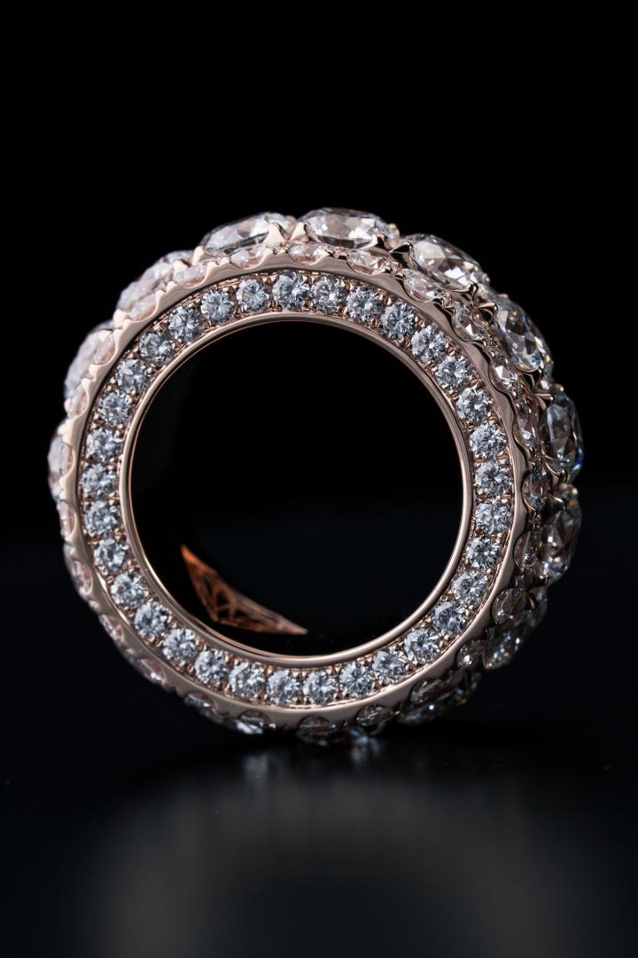 9ct Gold Eternity Ring with 13.8ct Lab - Grown VVS Diamonds - Precise Jewellers