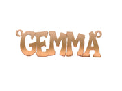 9ct Gold Large Hip Hop Style Nameplate - Add Colours Variations - Precise Jewellers