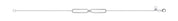 9ct White Gold Friendship 0.38ct Diamond Bracelet - Precise Jewellers