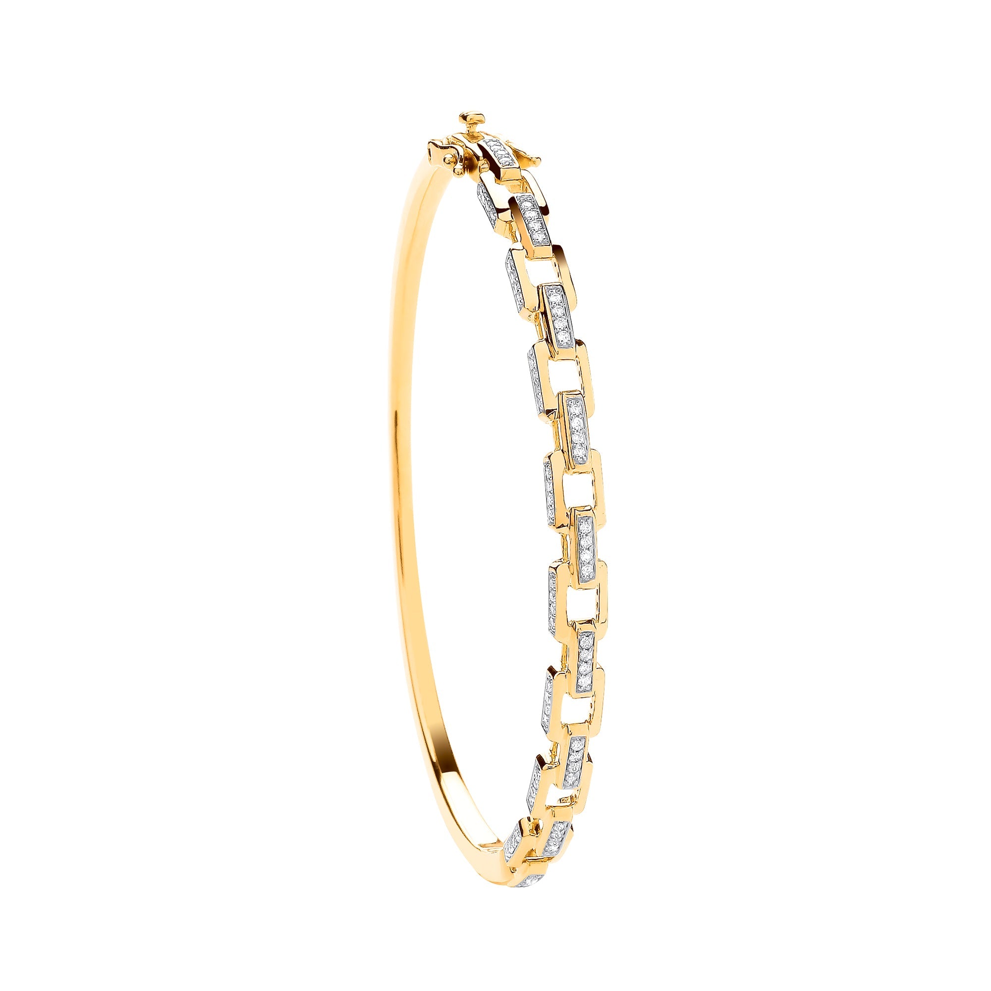 9ct Yellow Gold 0.50ctw Bangle - Precise Jewellers