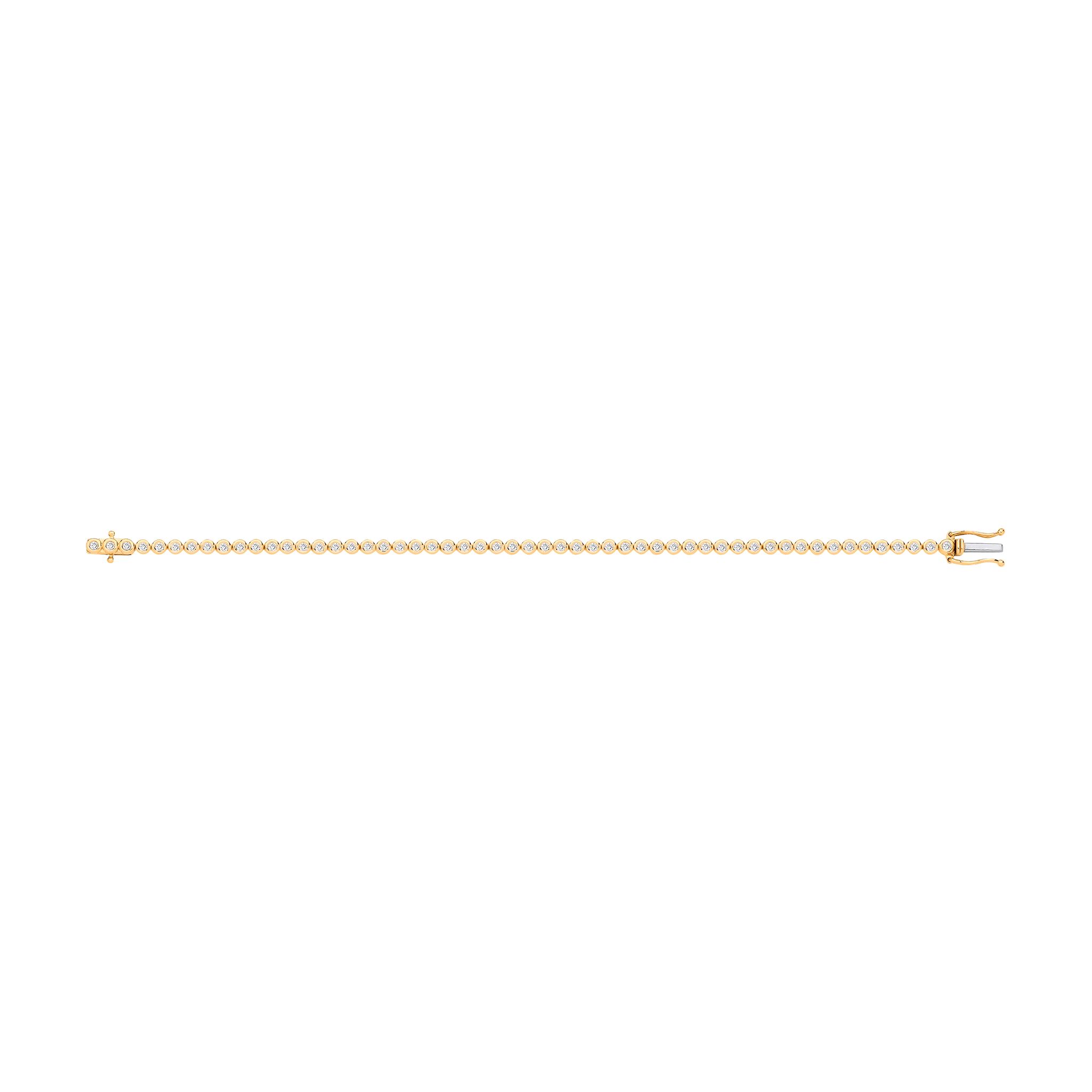 9ct Yellow Gold 1.00ctw Tennis Bracelet - Precise Jewellers