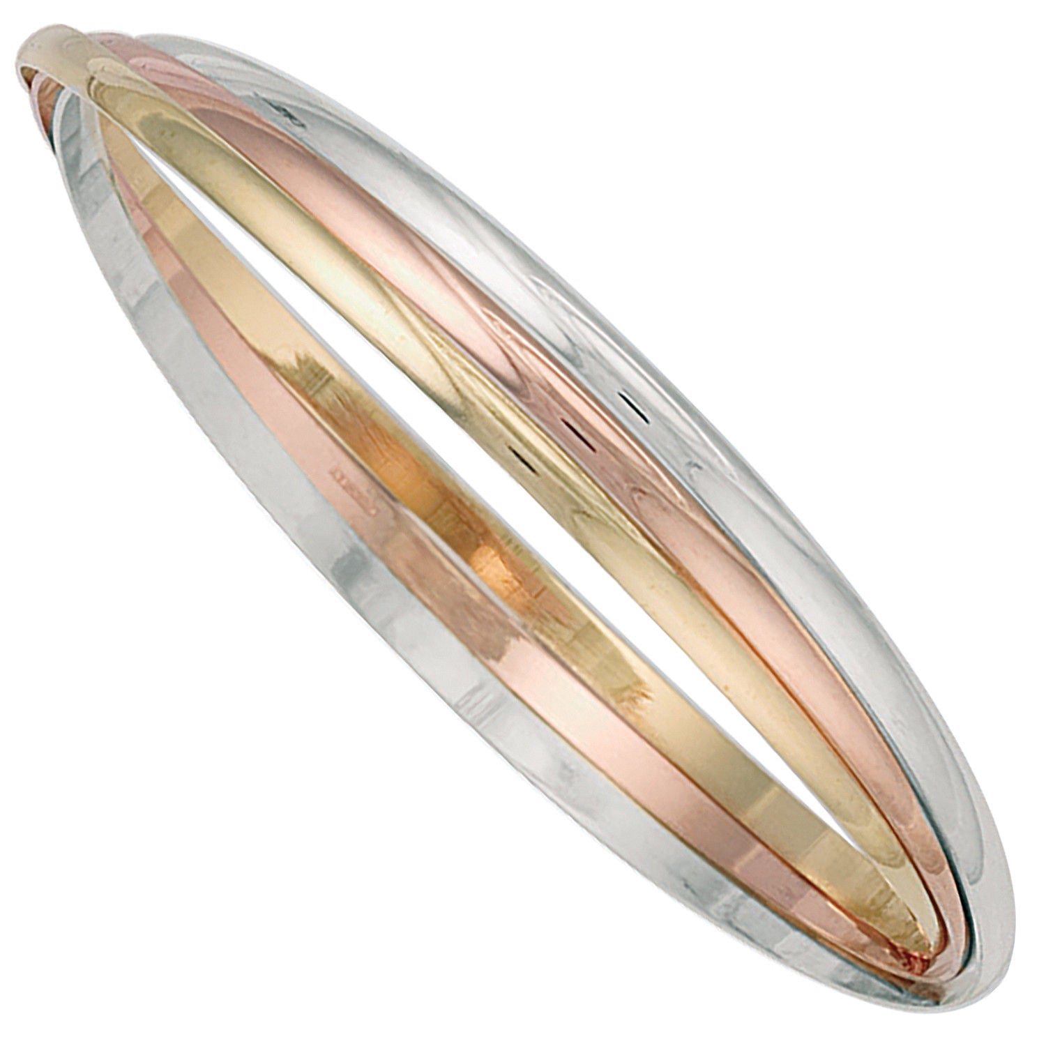 YW & 9ct Rose Gold 3mm Russian Wedding Bangle
