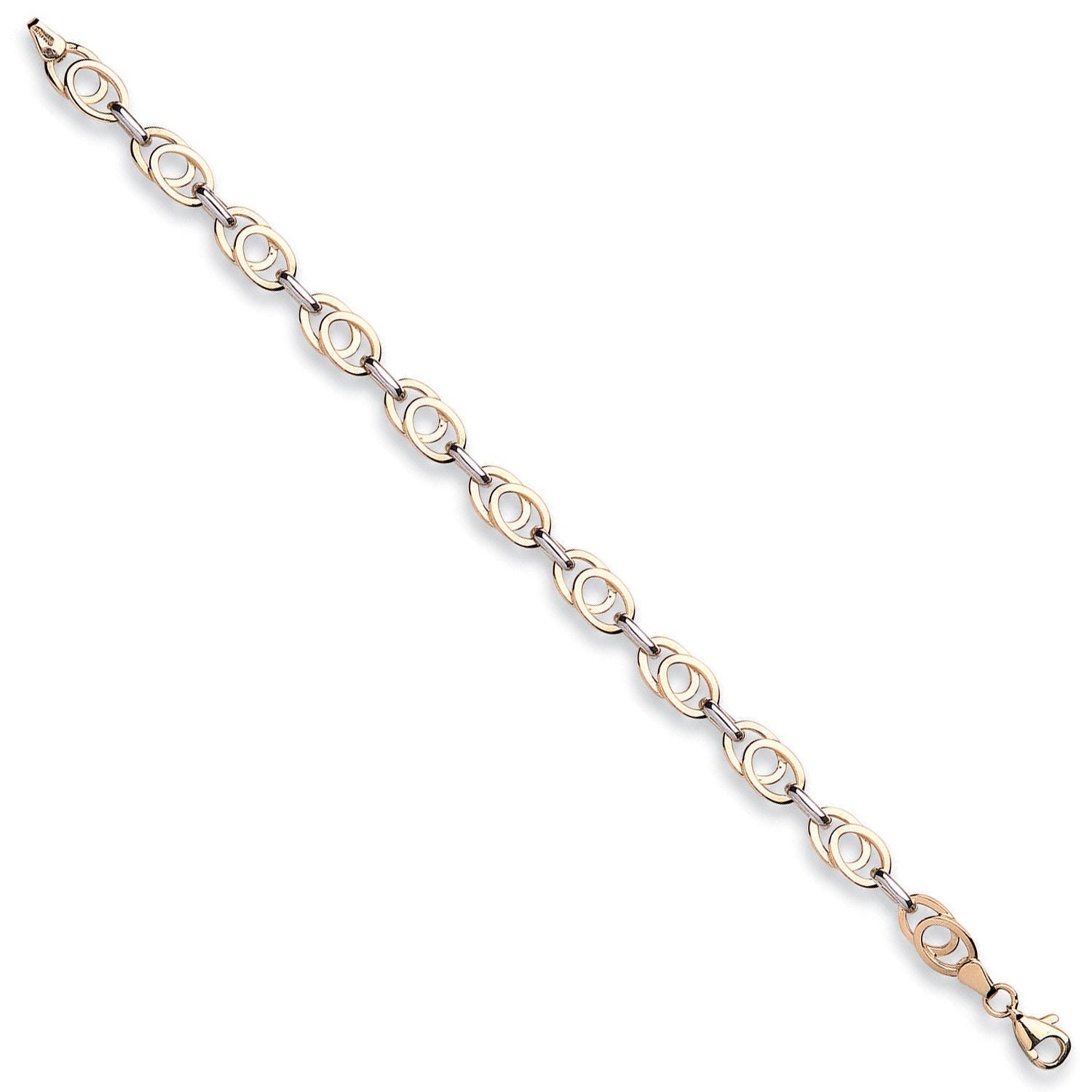 9ct White & Yellow Gold Fancy Bracelet