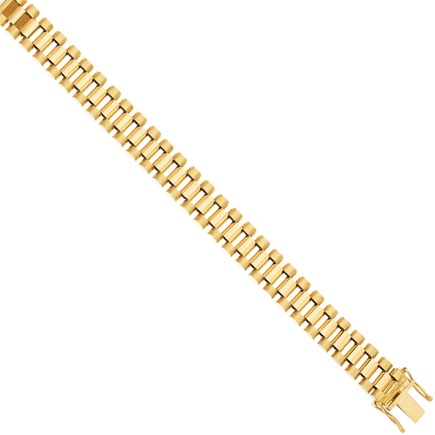 9ct Yellow Gold 10mm Fancy Link Baby Bracelet