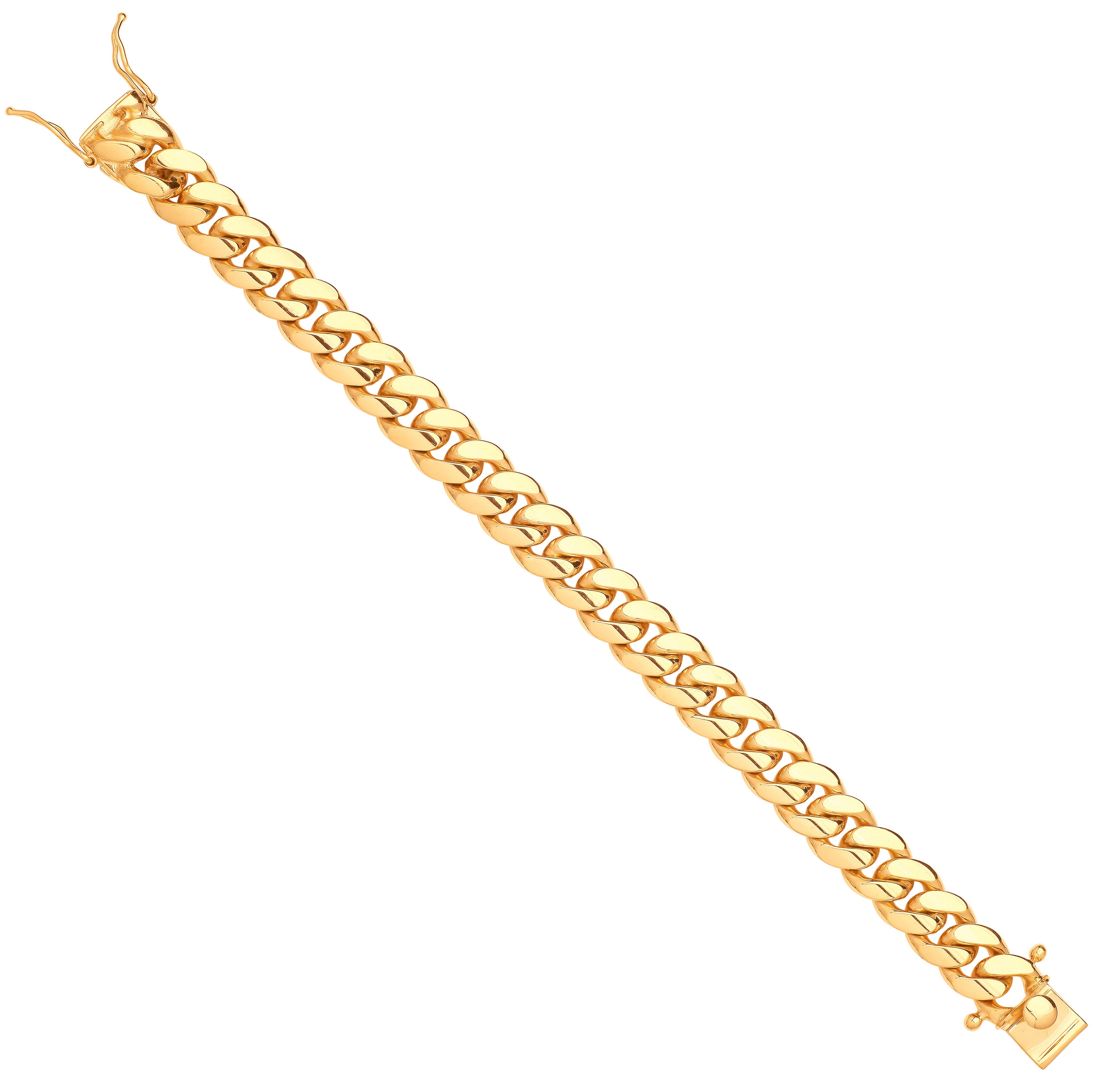 G 12mm Cuban Link Solid Gents Bracelet
