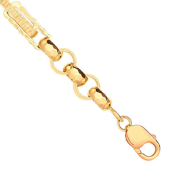 Y/G Gypsy Link Belcher Gents Bracelet