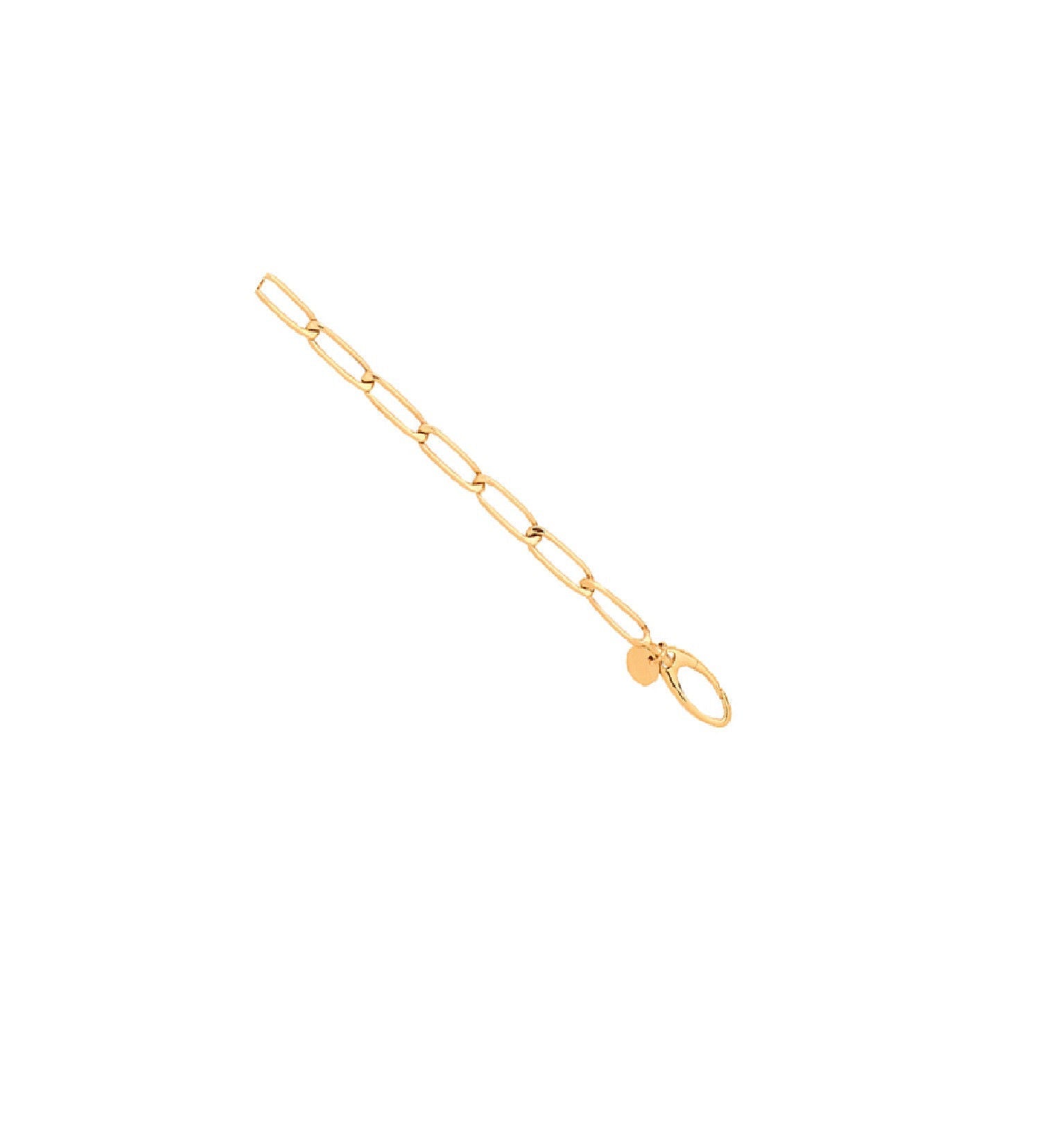 9ct Yellow Gold Oval Belcher with Push Spring Clasp Bracelet