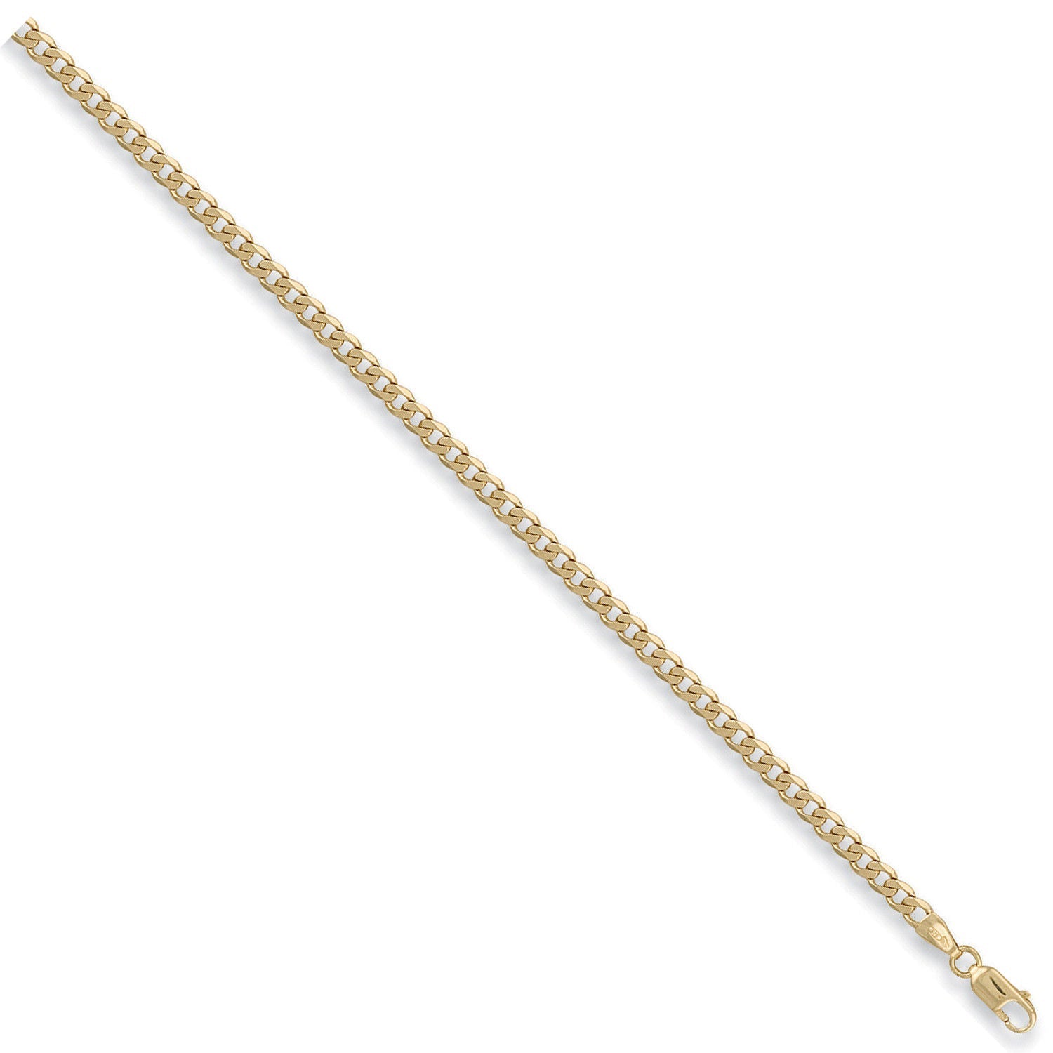 9ct Yellow Gold 4mm Curb Chain