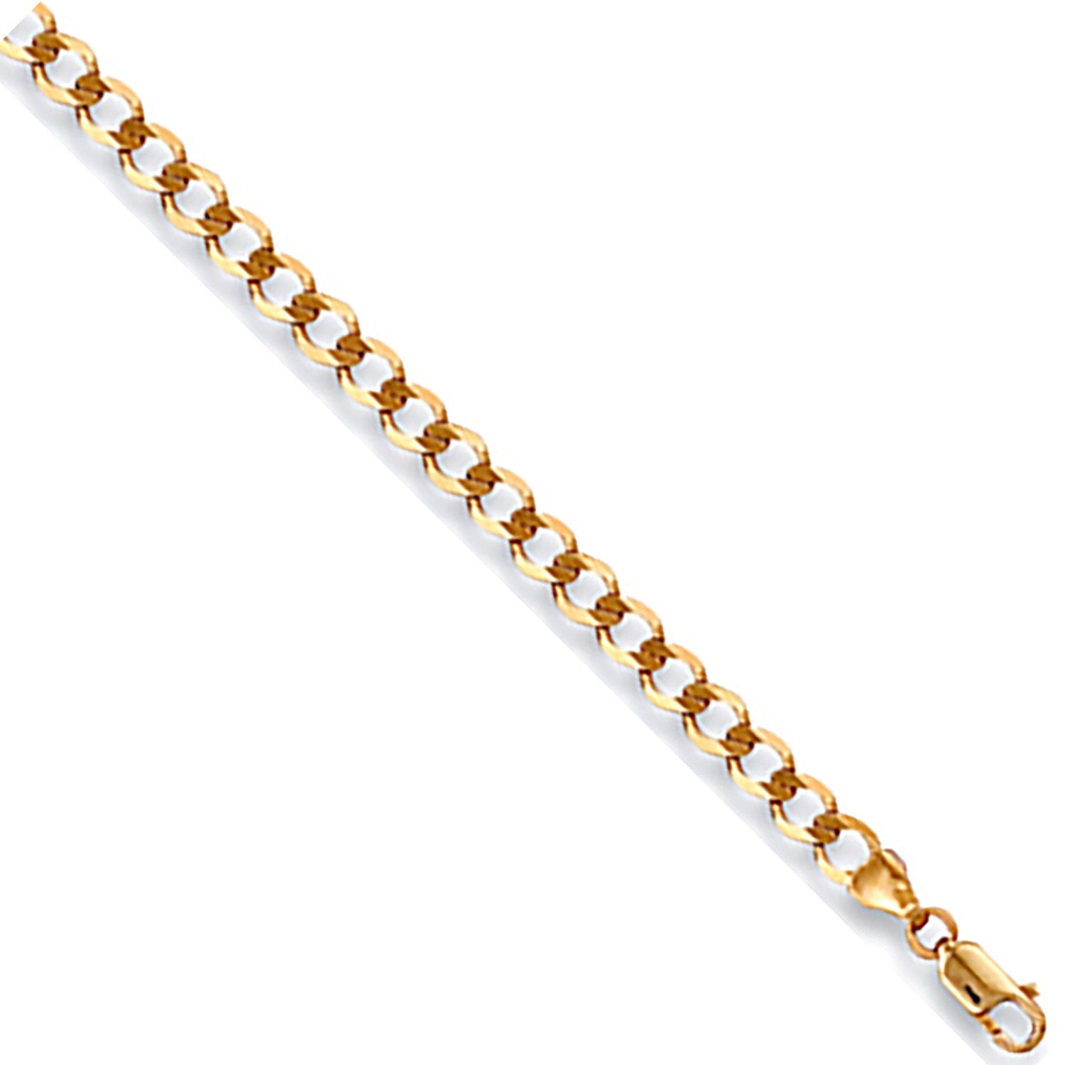 9ct Yellow Gold 3.5mm Economy Curb Chain