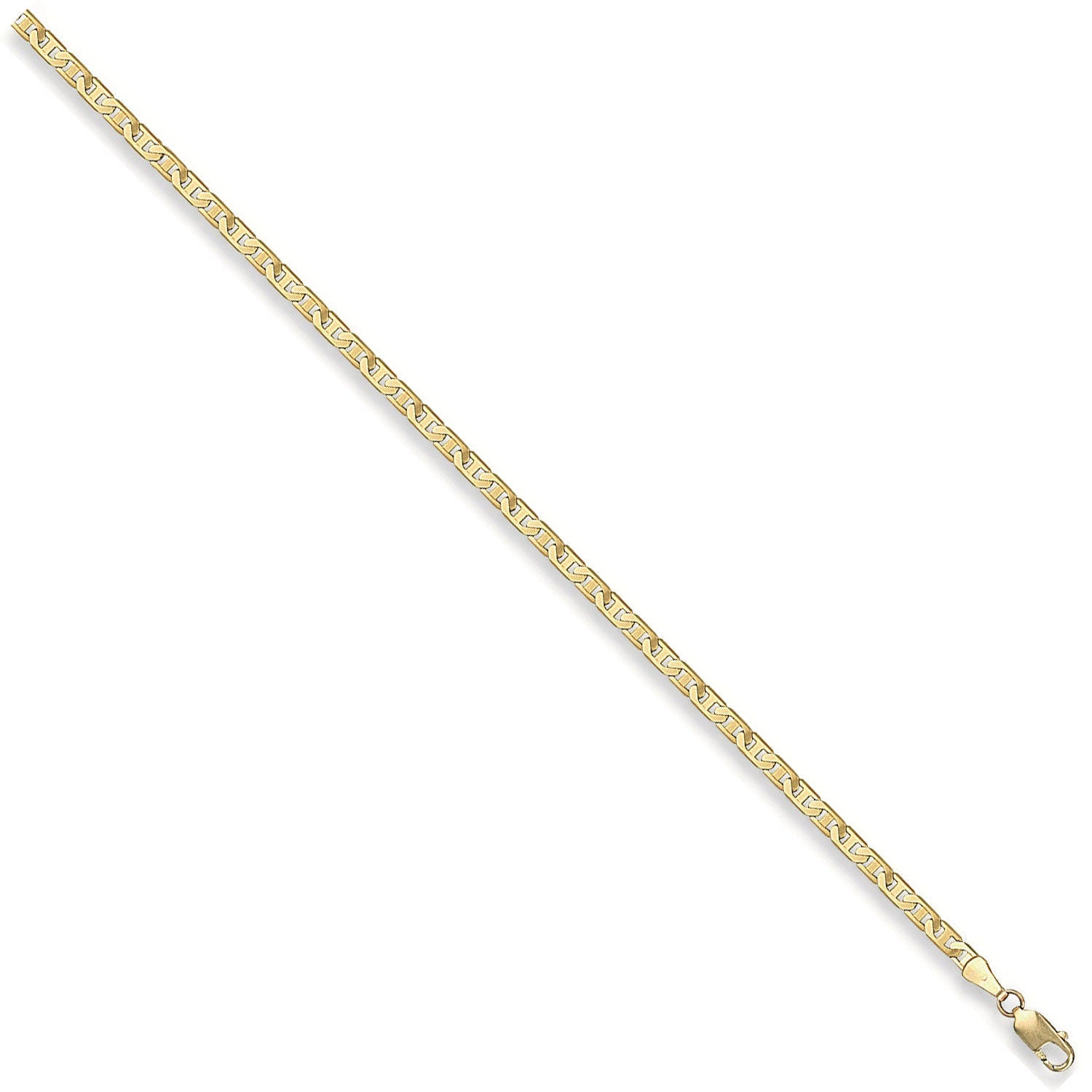 9ct Yellow Gold 3.0mm Flat Anchor Chain