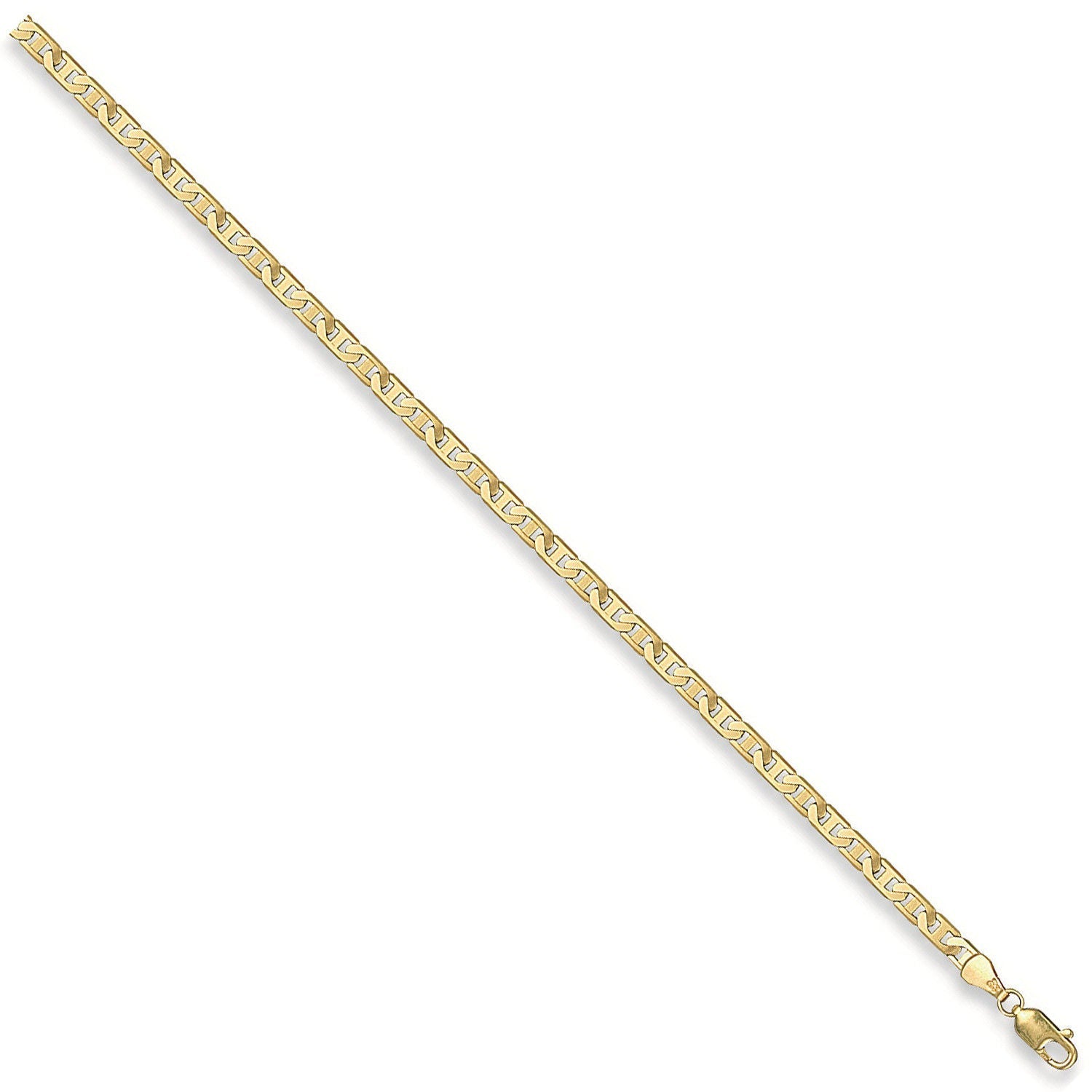 9ct Yellow Gold 3.7mm Flat Anchor Chain