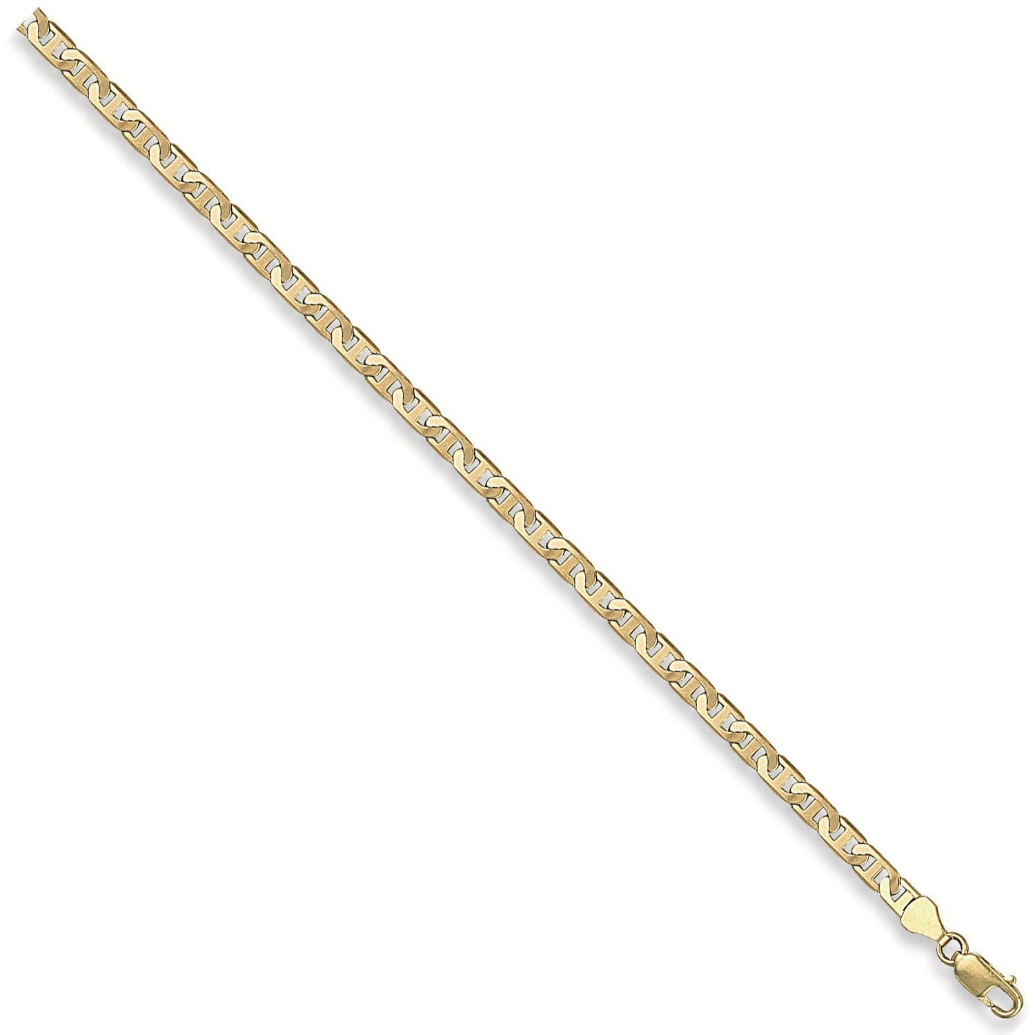 9ct Yellow Gold 4.4mm Flat Anchor Chain