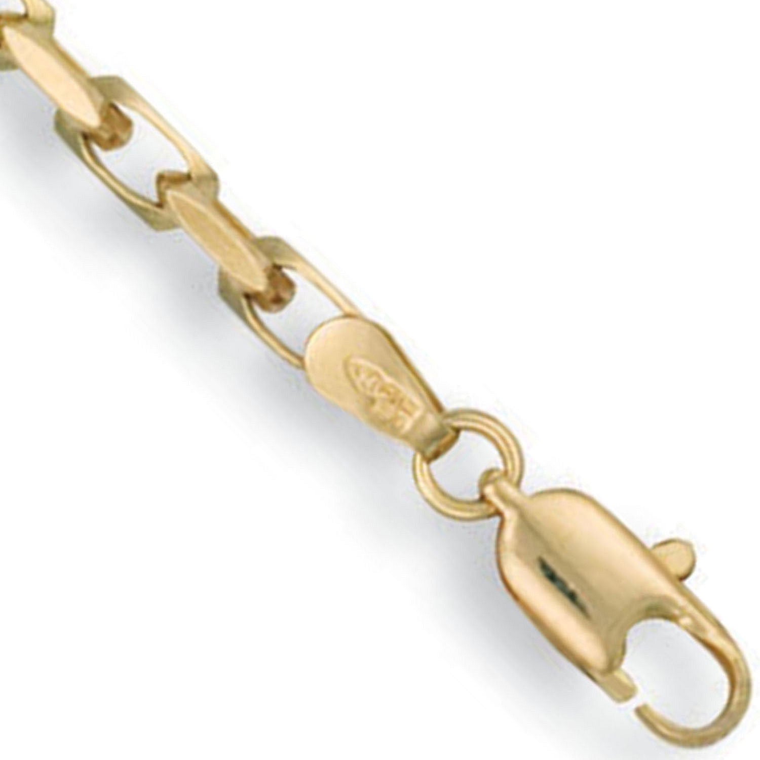 G 3.5mm Diamond Cut Oval Belcher Chain