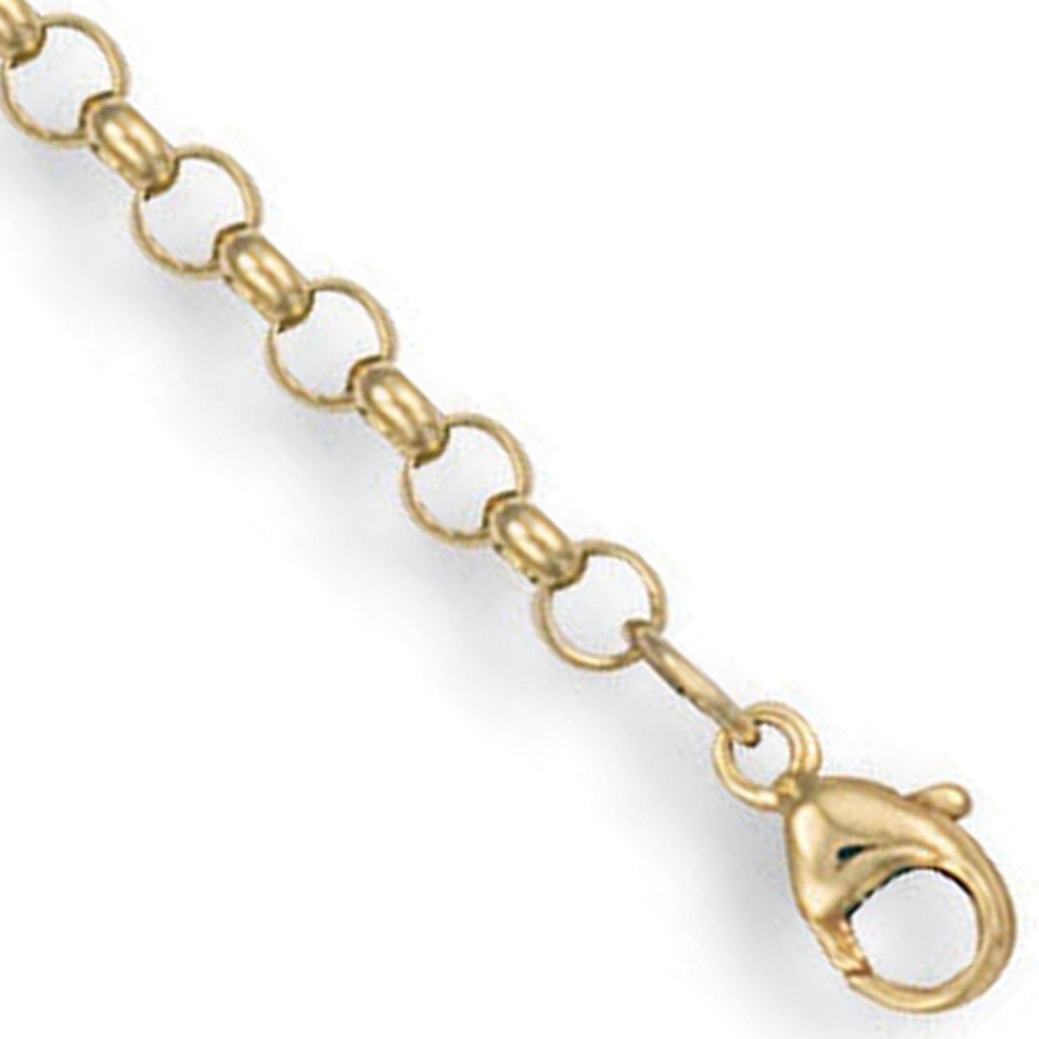 9ct Yellow Gold 3.5mm Round Belcher Chain