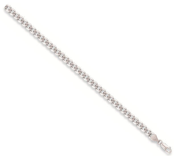 9ct White Gold 3.7mm Curb Chain