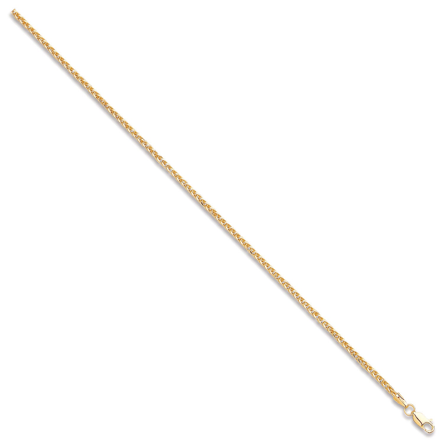 Y/G 2.4mm Hollow Square Spiga Chain/Bracelet