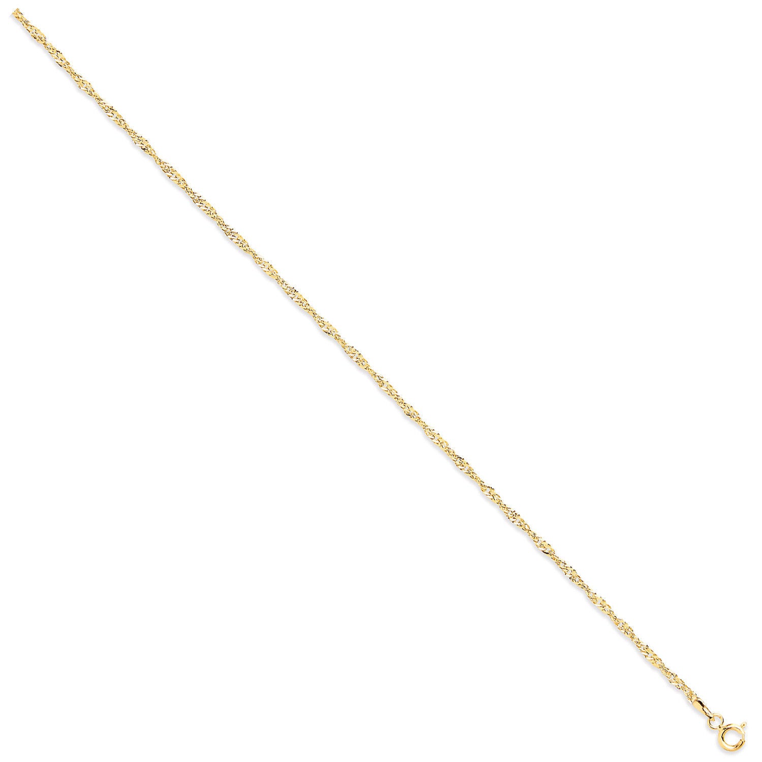 Y/G 1.9mm Hollow Singapore Chain