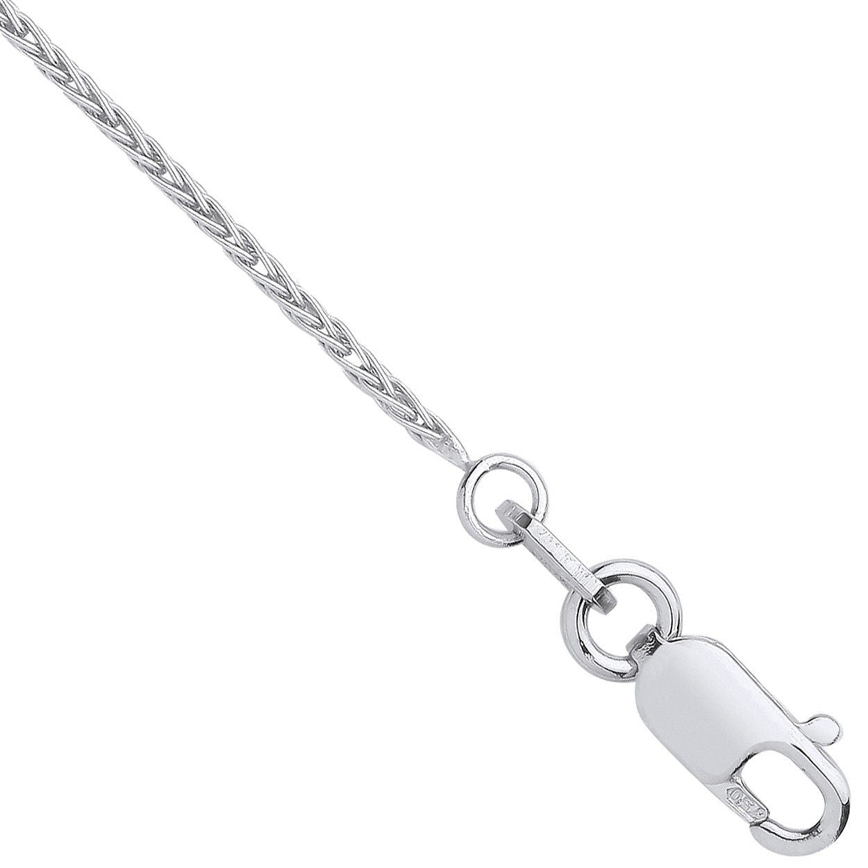 18ct W/G 1.0mm Spiga Chain