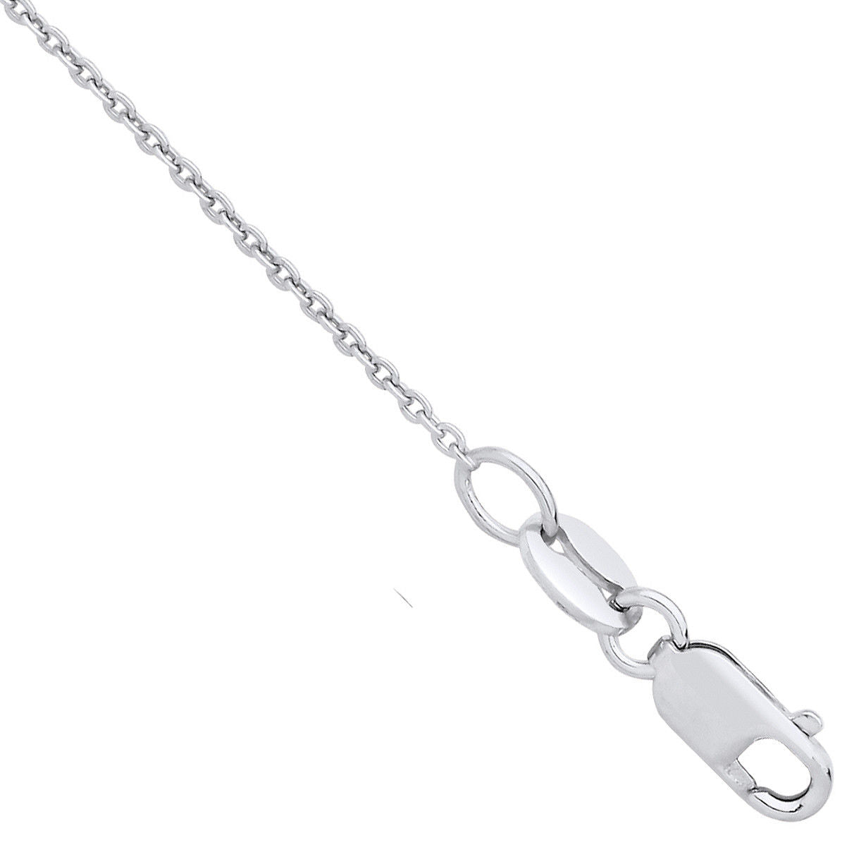 Platinum 1.0mm Rolo Chain