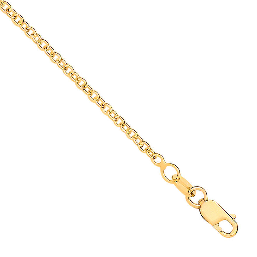 9ct Yellow Gold 2.0mm Rolo Chain