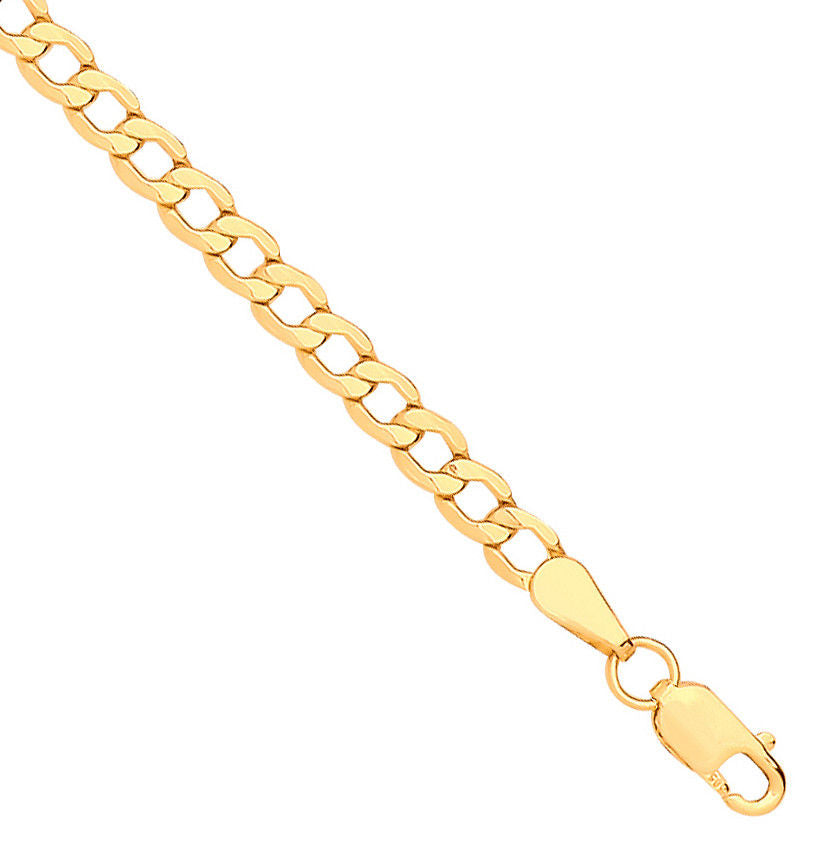 G Hollow Beveled Curb 3.5mm Chain