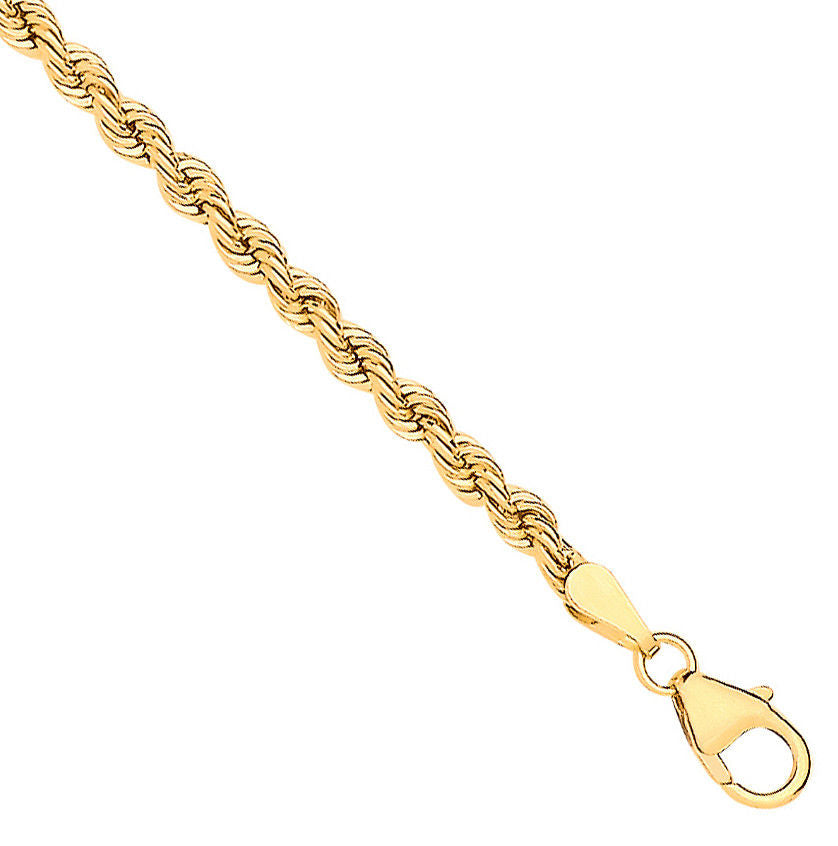 14ct Y/G Hollow Rope 2.7mm Chain