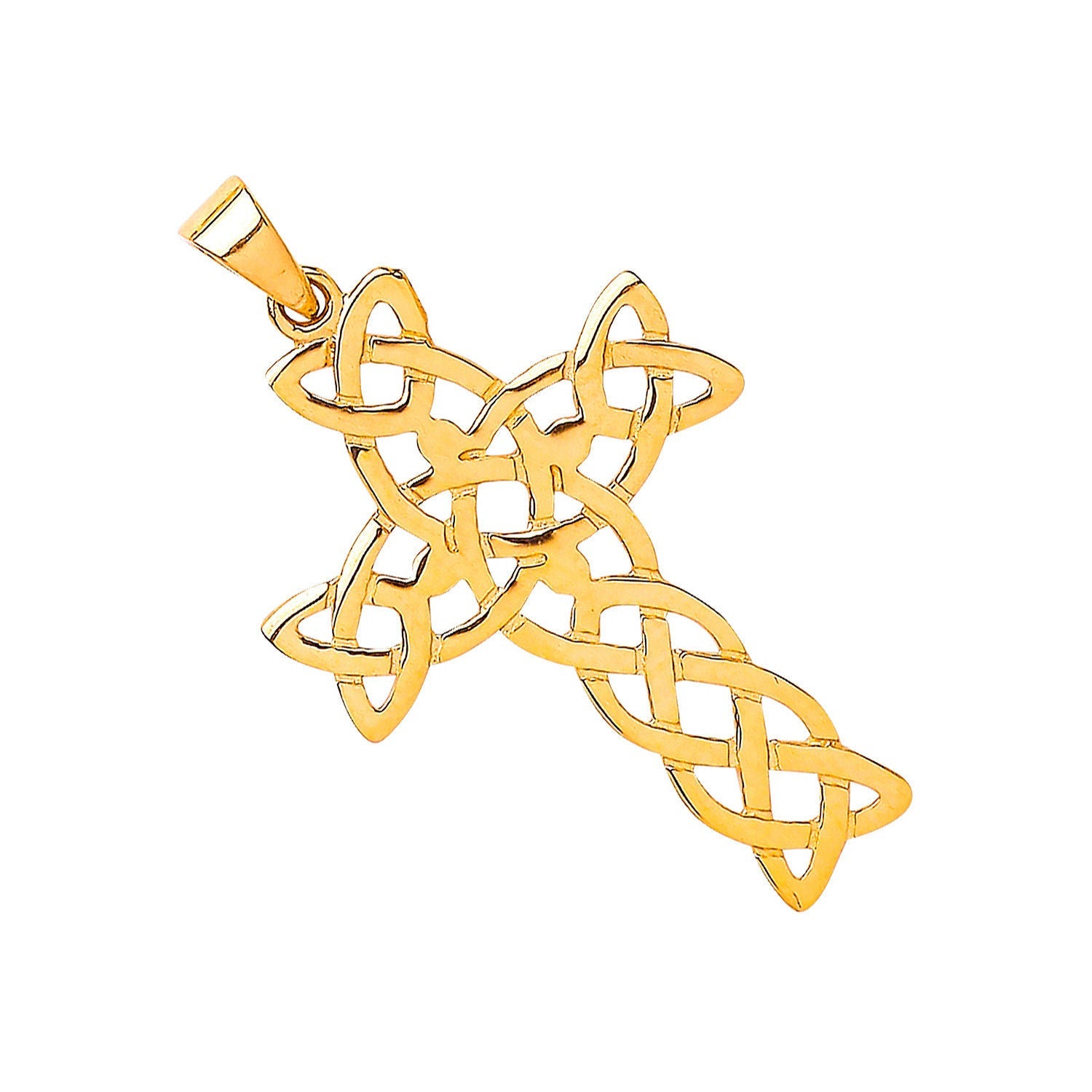 9ct Yellow Gold Celtic Cross