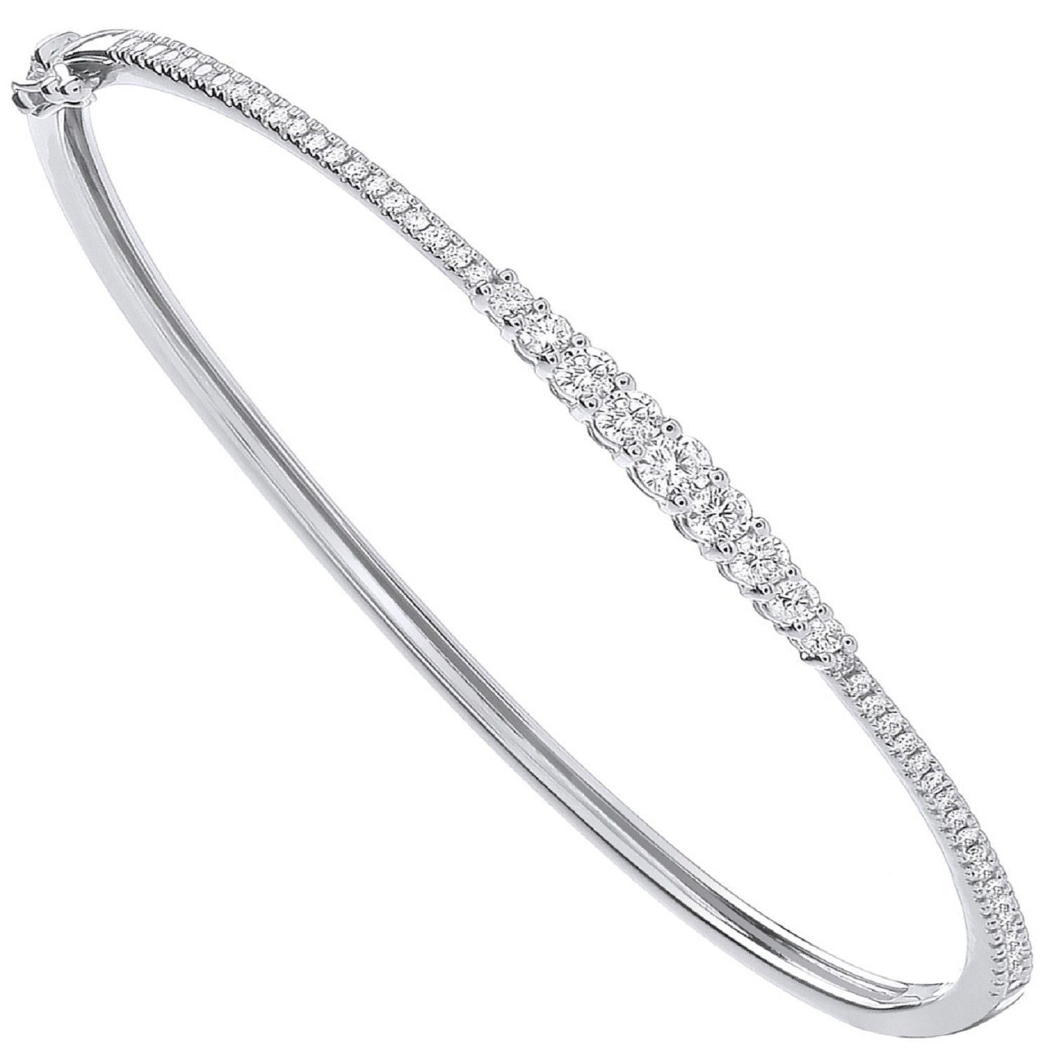 9ct White Gold 0.87ctw