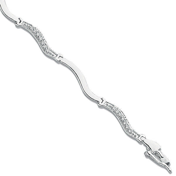 9ct White Gold 0.28ct Diamond Bracelet