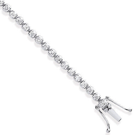 18ct White Gold 1.60ct Diamond Tennis Bracelet