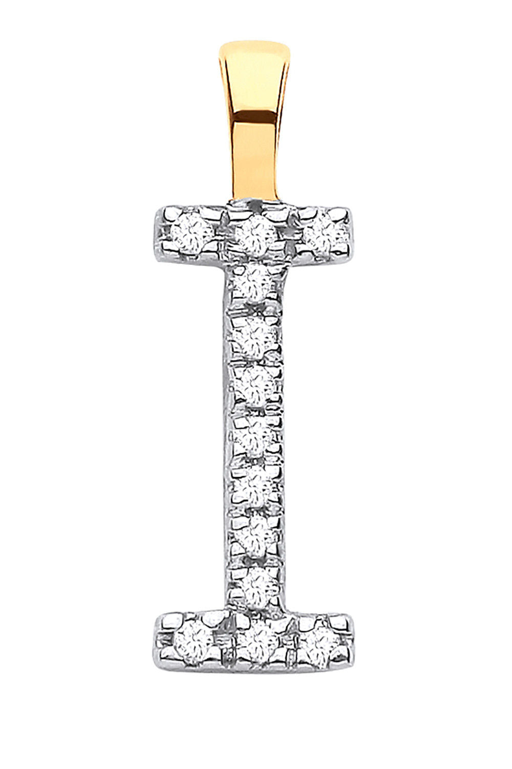 9ct Yellow Gold 0.05ct Diamond I Initial