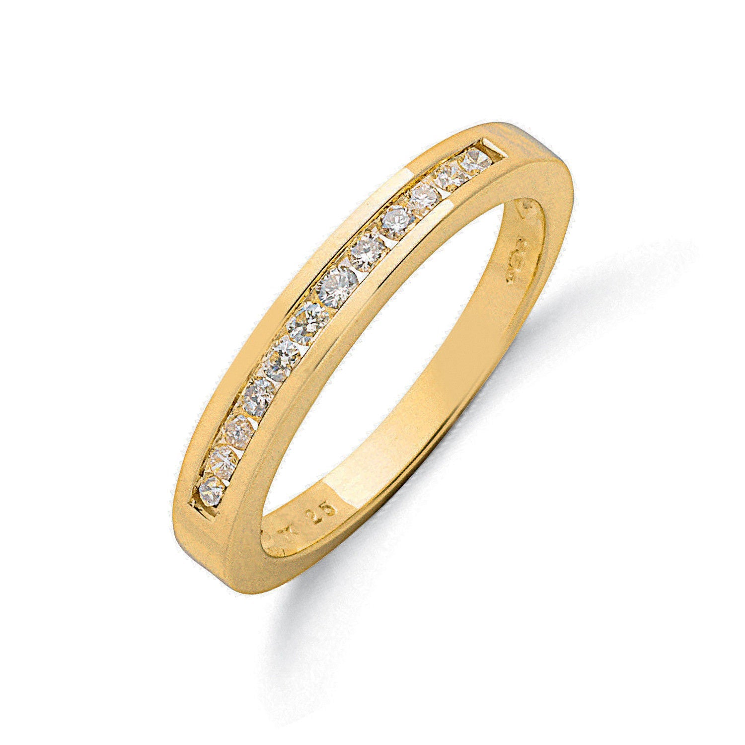 9ct 9ct Yellow Gold 0.25ct Diamond Eternity Ring