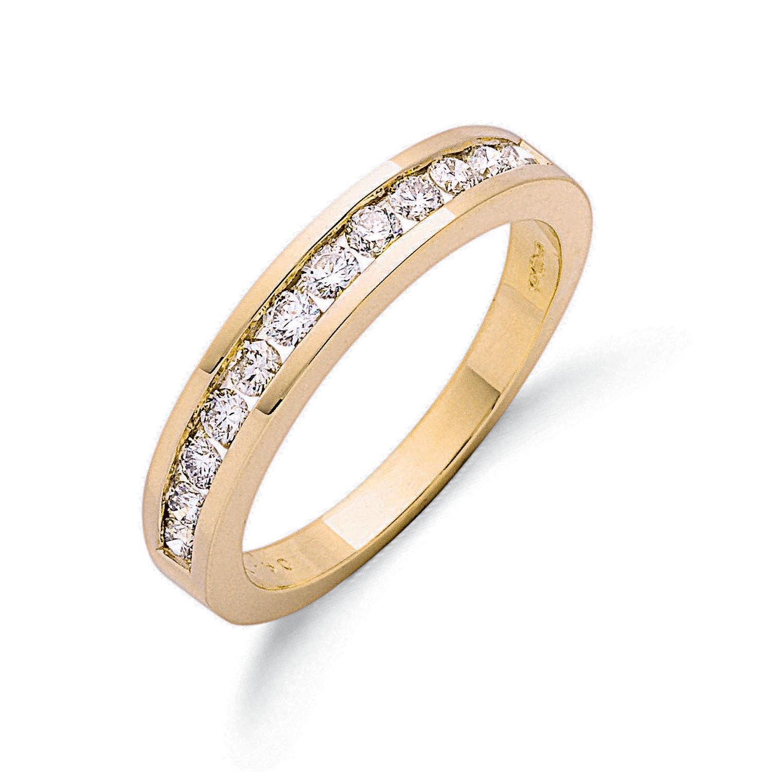 9ct 9ct Yellow Gold 0.50ct Diamond Eternity Ring