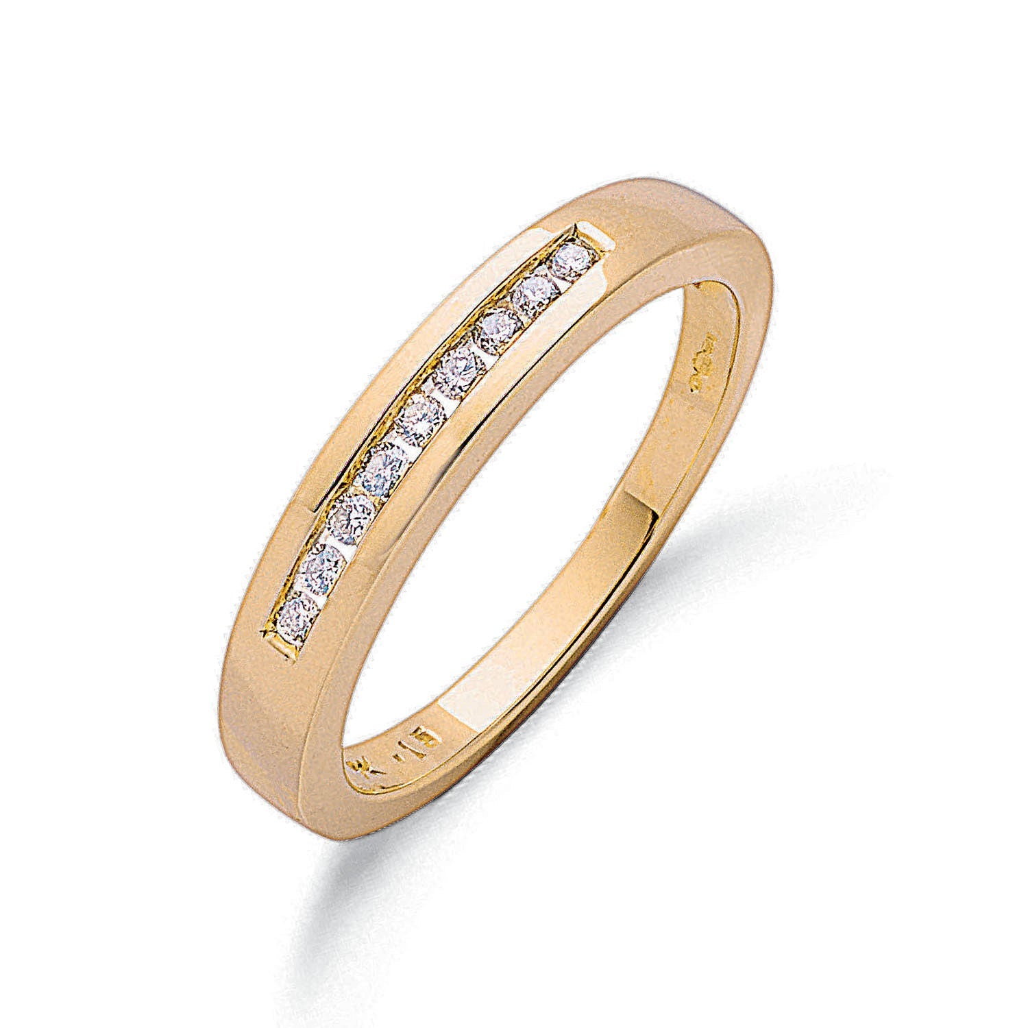 9ct 9ct Yellow Gold 0.15ct Diamond Eternity Ring