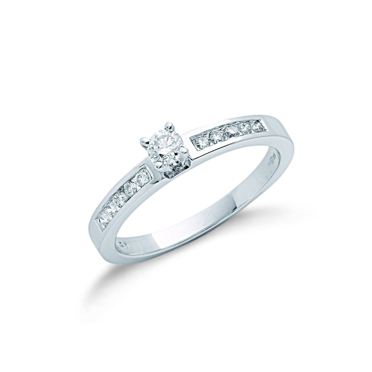 9ct 9ct White Gold 0.30ct Diamond Engagement Ring