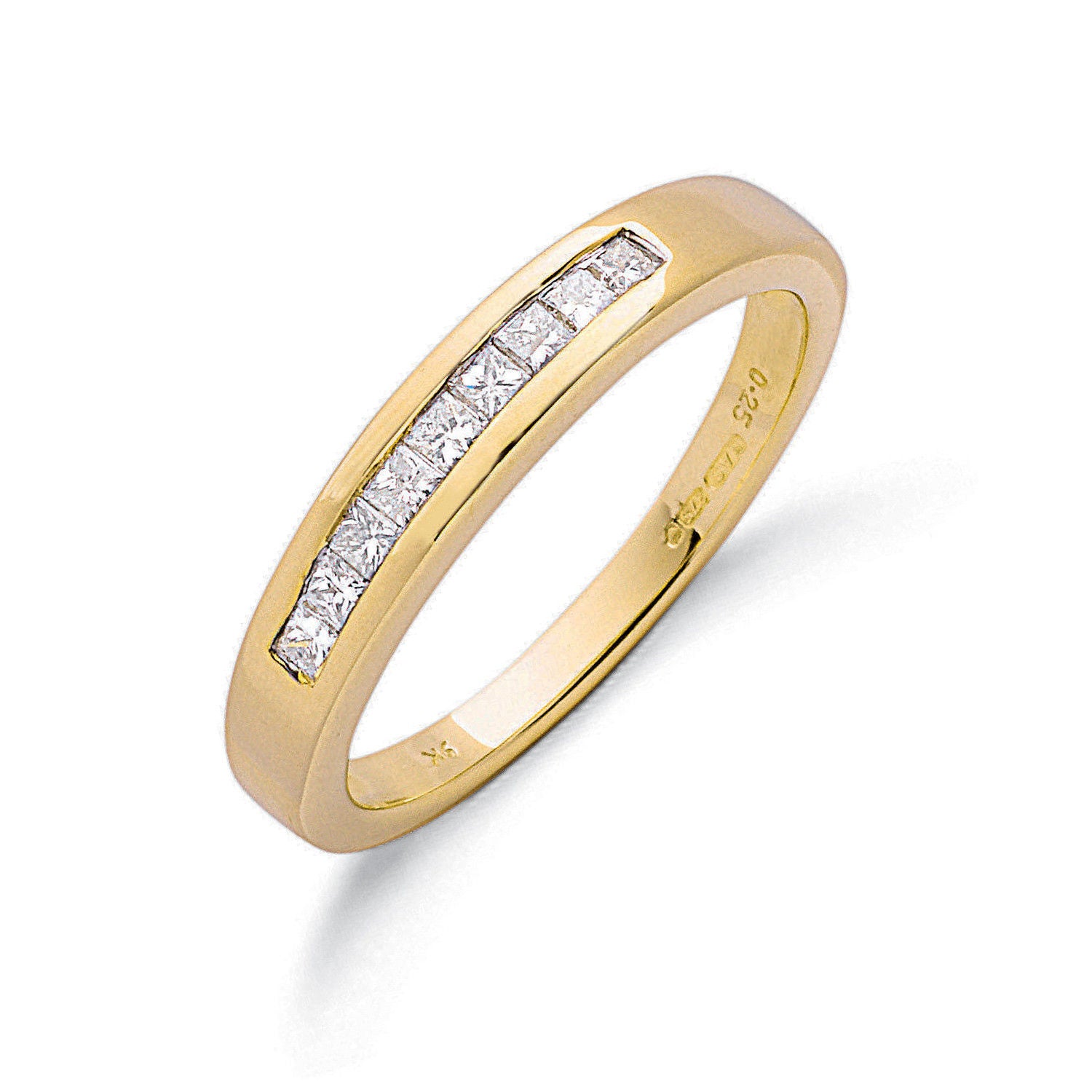 G 0.25ct Princess Cut Diamond Eternity Ring