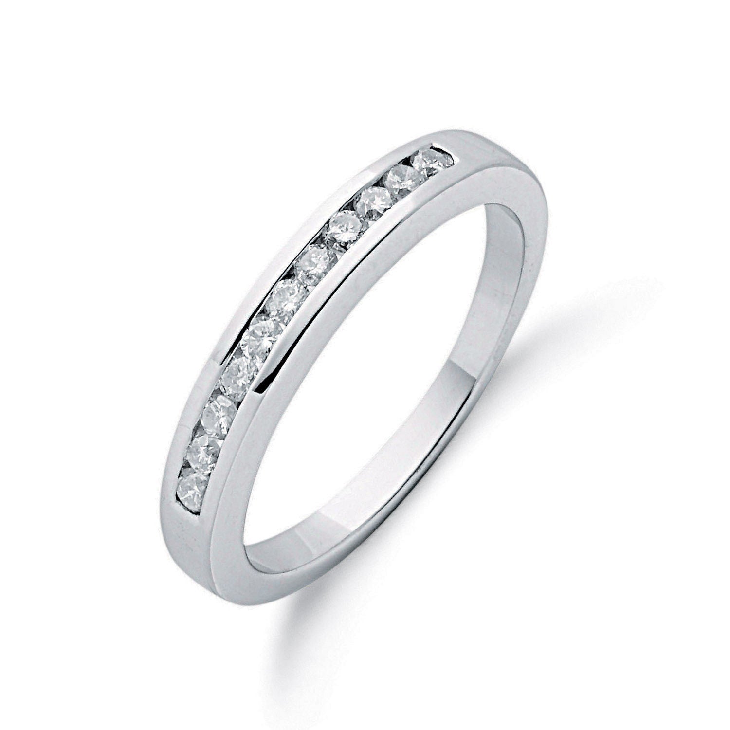 9ct 9ct White Gold 0.25ctw Diamond Eternity Ring