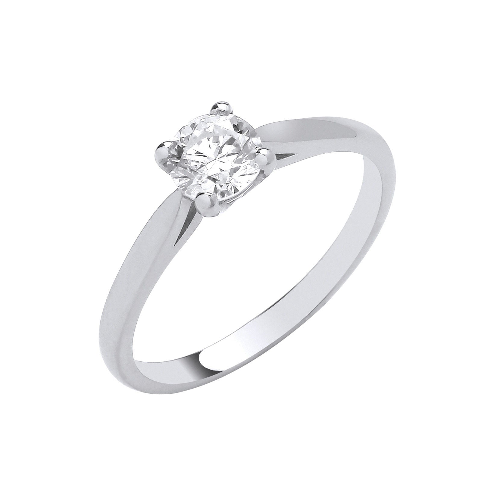 H-Si Diamond Engagement Ring