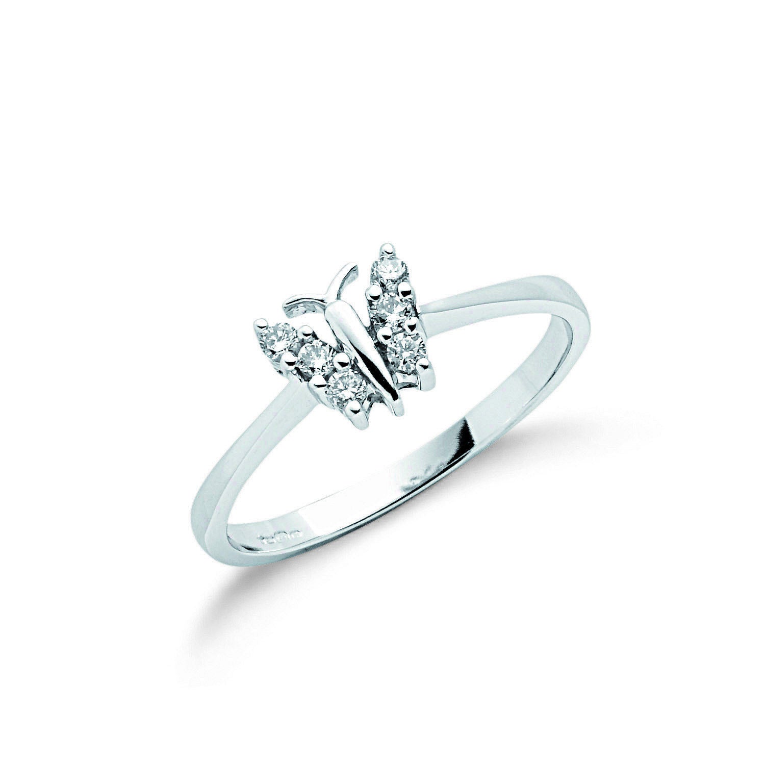 G 0.15ct Diamond Butterfly Ring