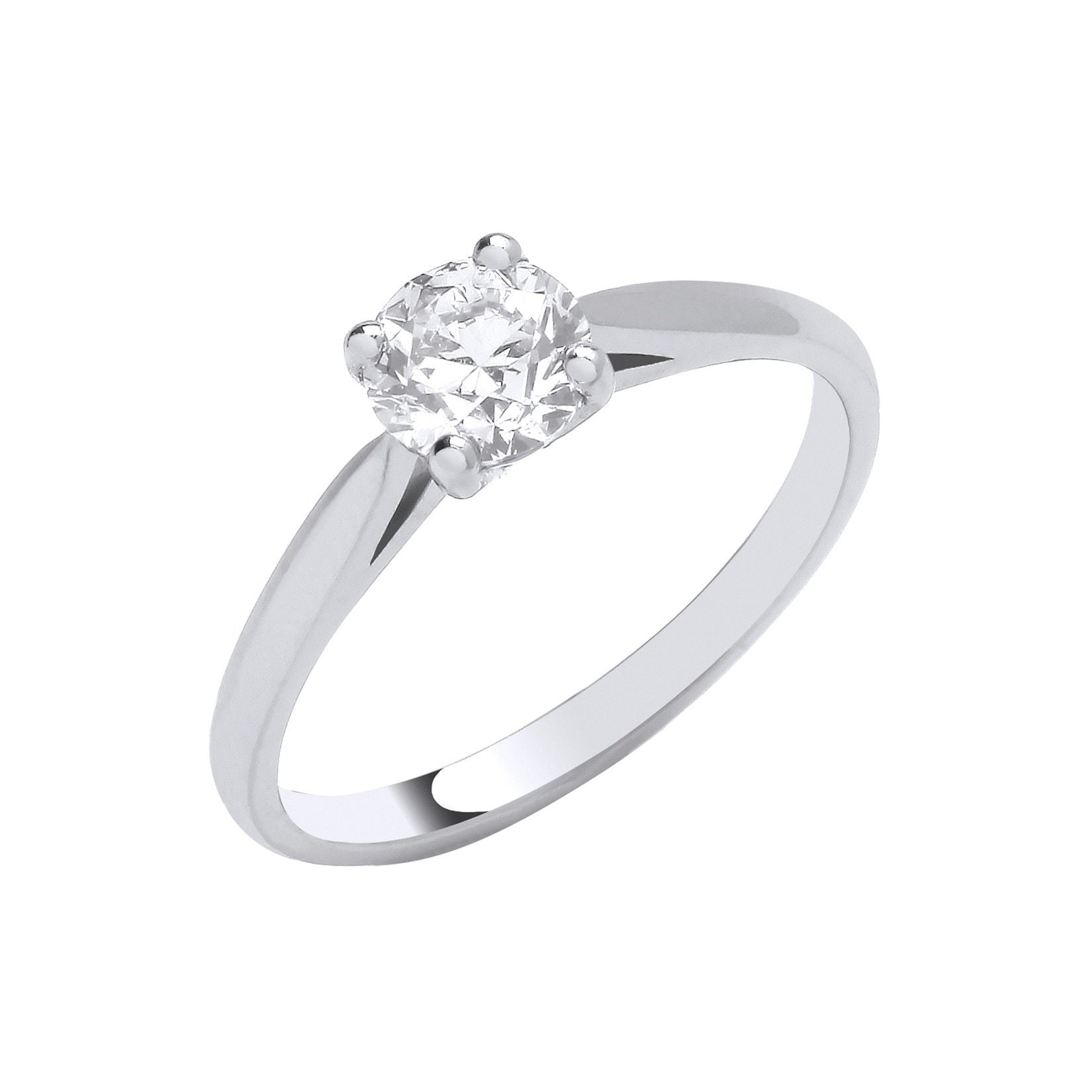 H-Si Diamond Engagement Ring