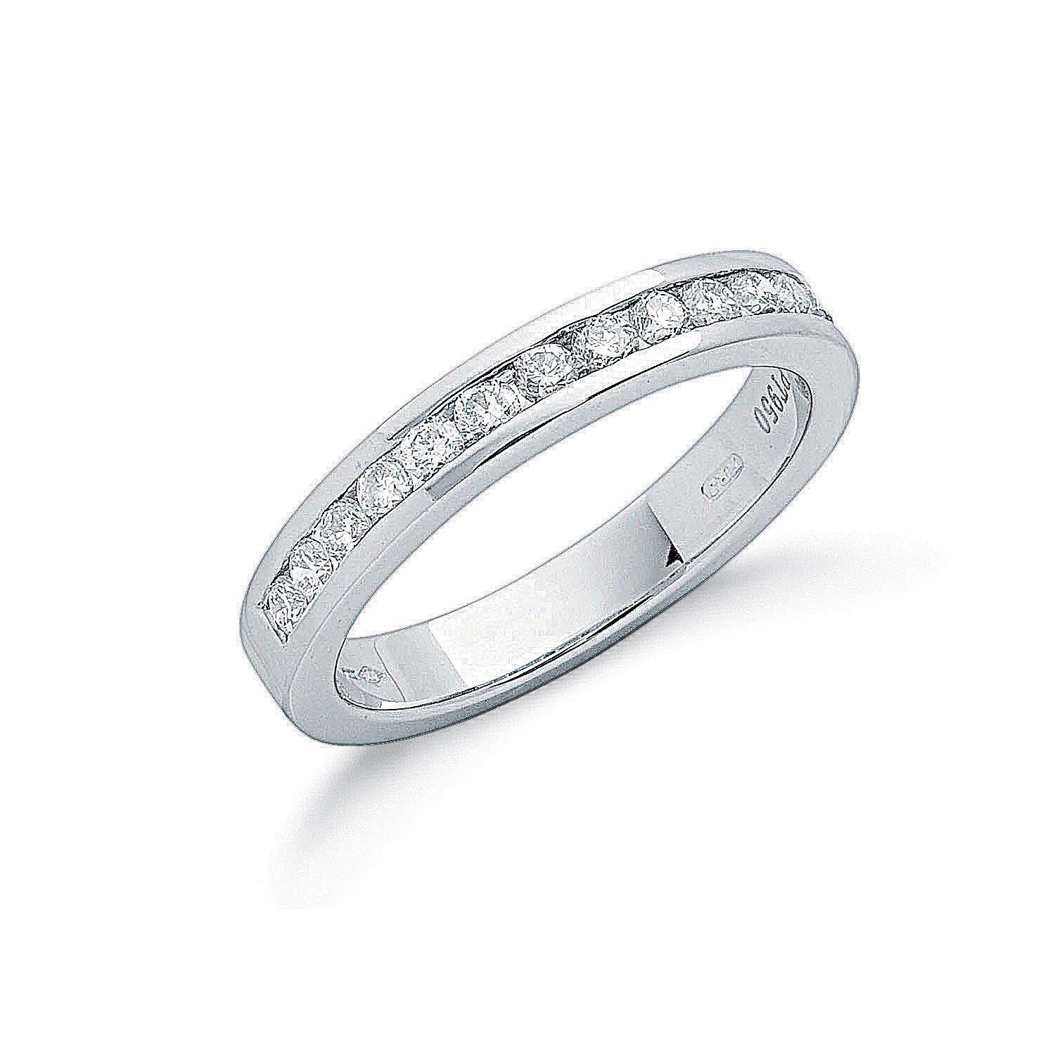 Platinum 0.50ct G/H-Vs Diamond Eternity Ring