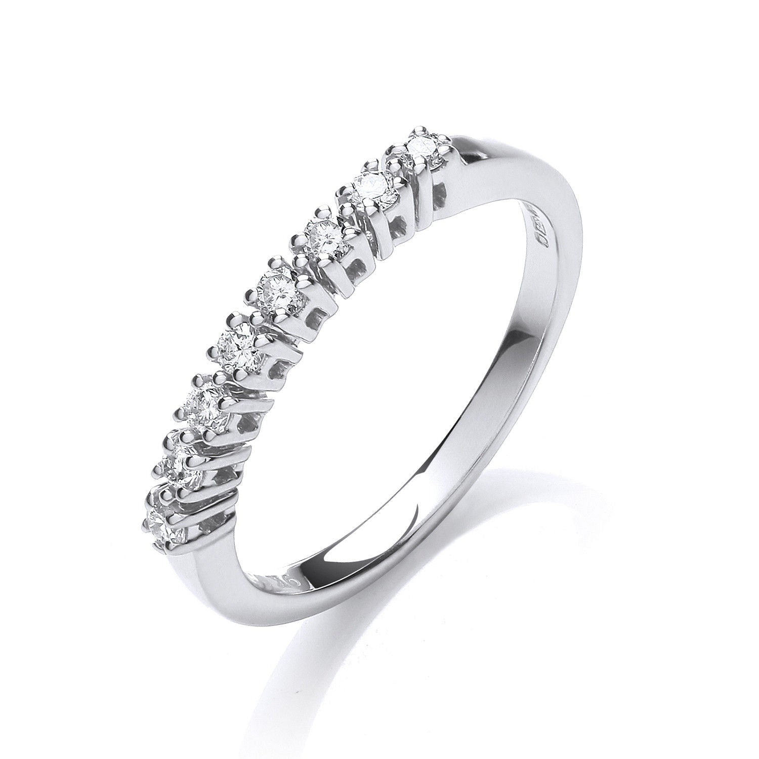 9ct 9ct White Gold 0.20ct Diamond Eternity Ring