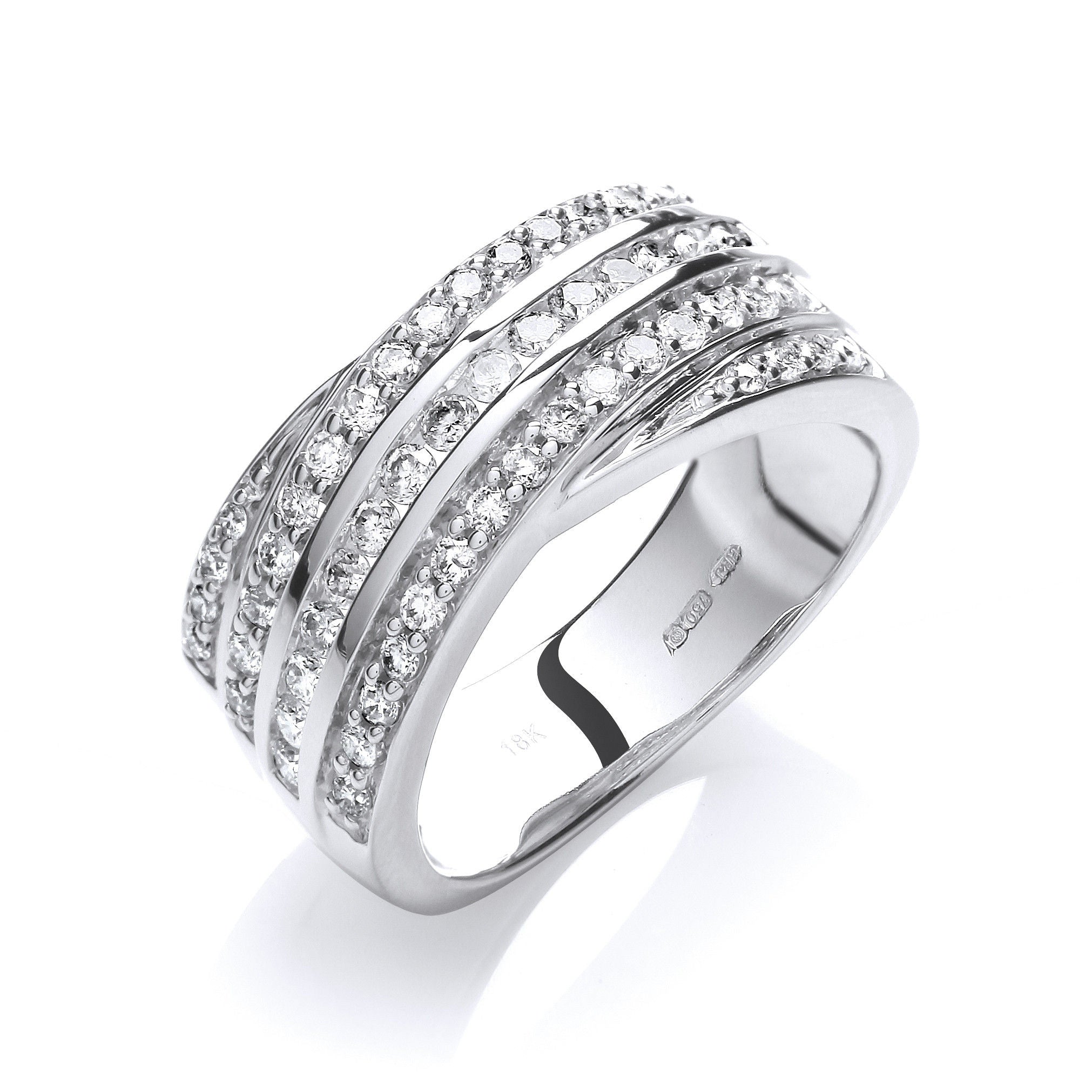 18ct White Gold 0.75ctw Diamond Ring