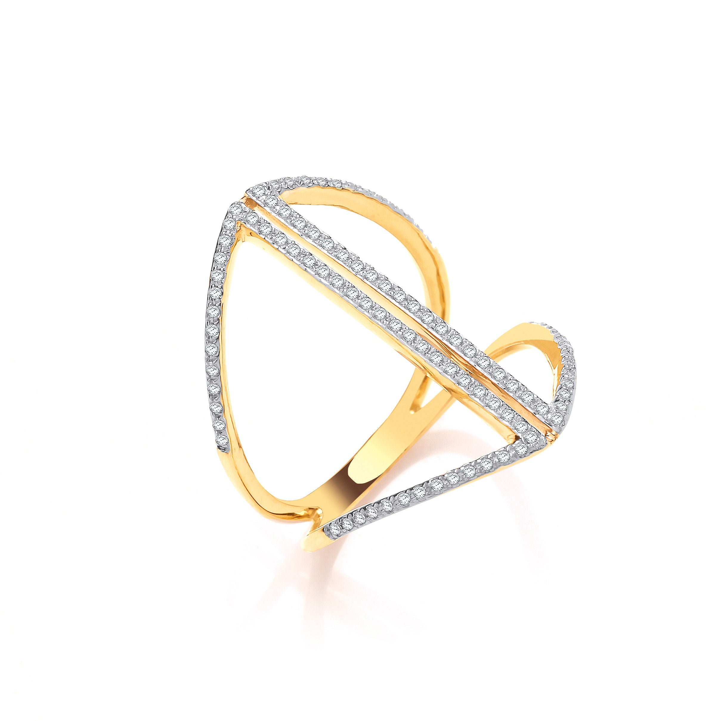 9ct Yellow Gold 0.20ct Dress Ring