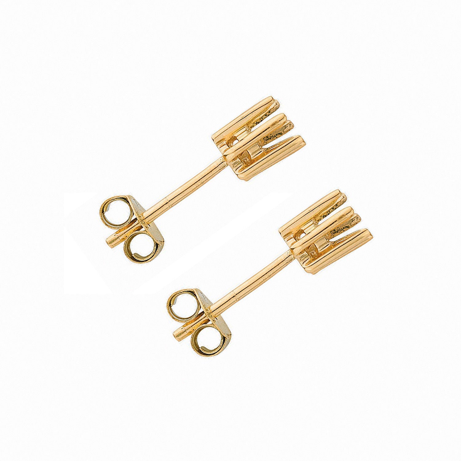 18ct 9ct Yellow Gold Earrings Mount 0.25-0.30ctw